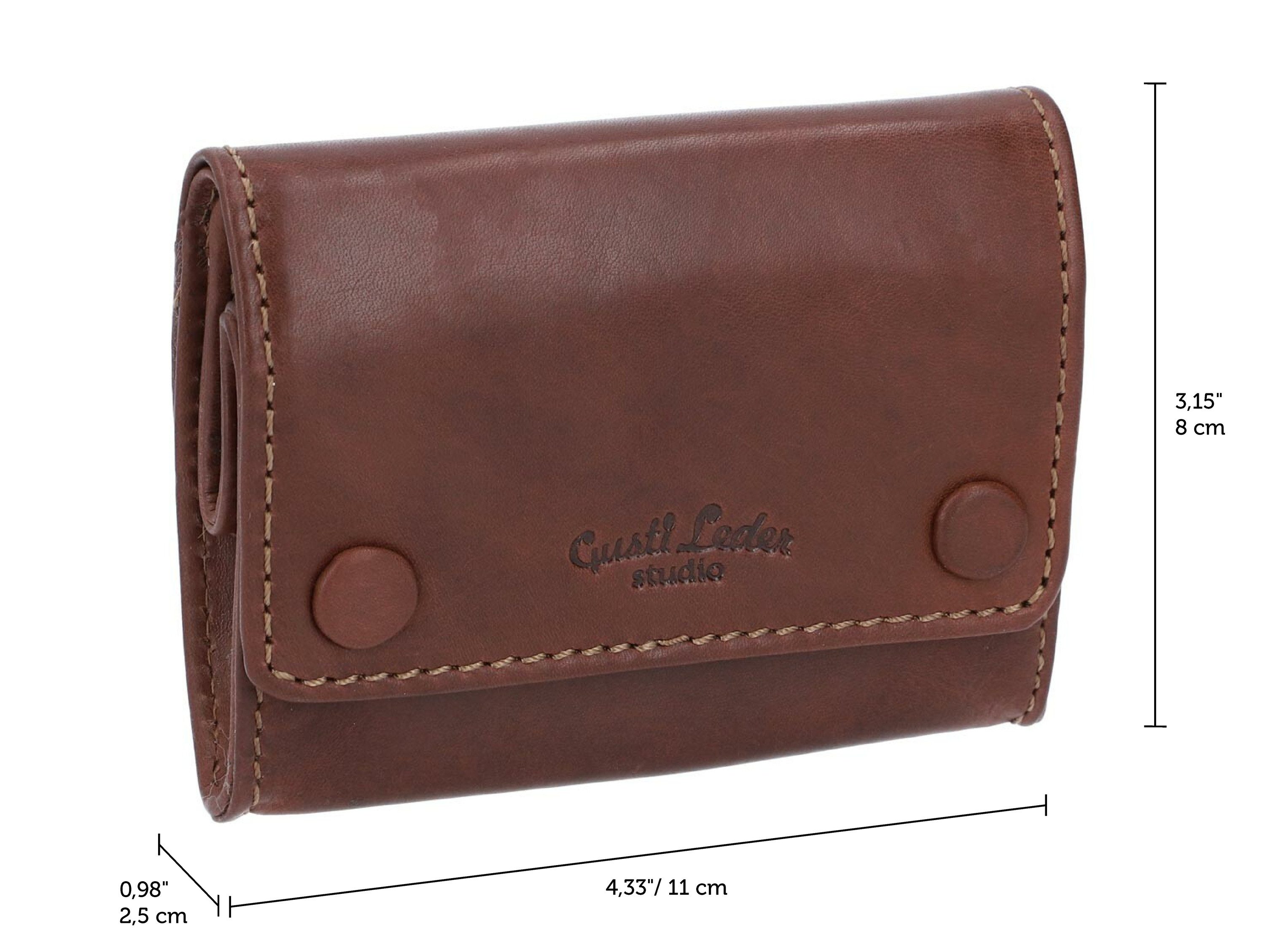 Gusti Leder Tabakbeutel Gusti Leder Tabaktasche Lutz (Gusti Leder studio, 1-tlg., Gusti Leder studio), Tabaktasche Drehertasche Tabakbeutel Feinschnittbeutel Leder