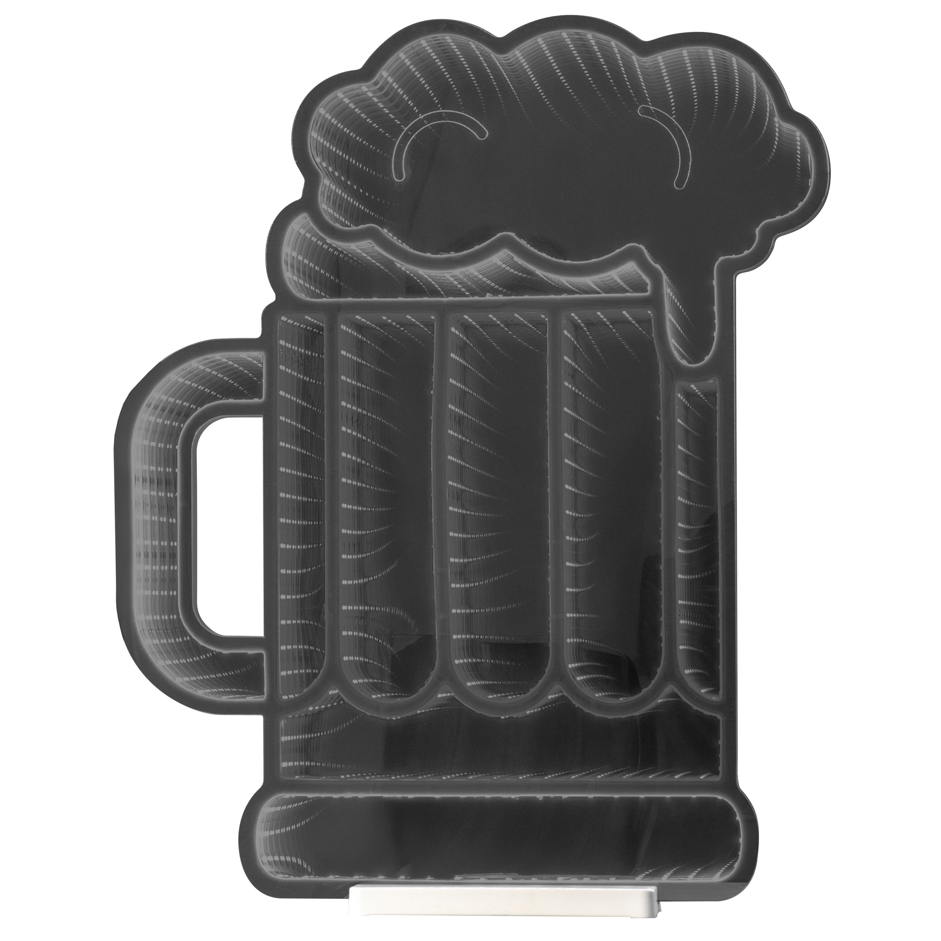 OTTO home LED Dekolicht Evvina - Bierkrug, LED fest integriert, Warmweiß, Infinity Effekt, Weihnachtsdeko Innen, beidseitig beleuchtet, Party – Bild 5 von 5