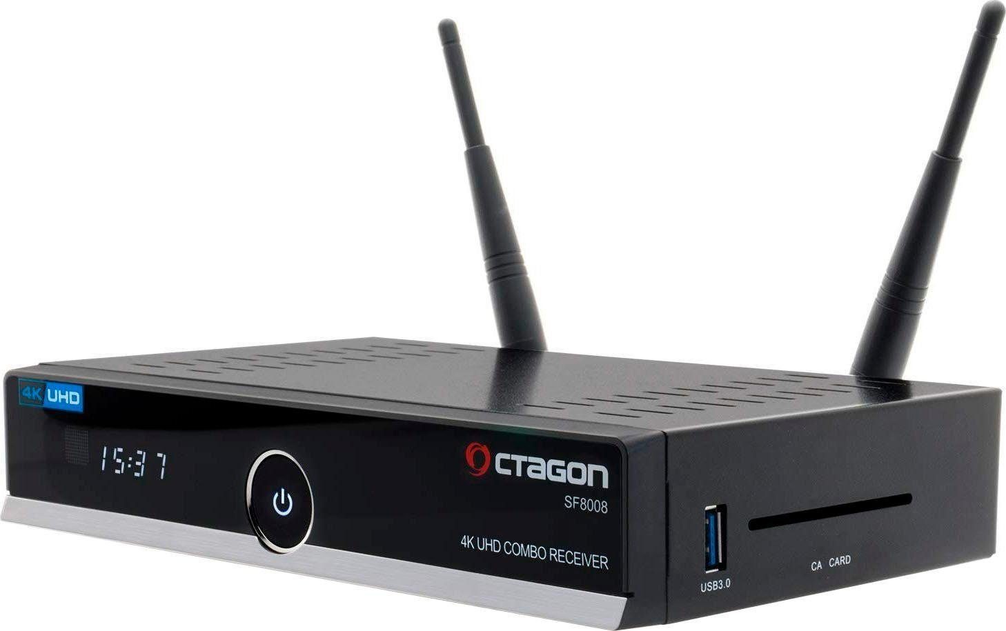 OCTAGON SF8008 DVB-T2 HD Receiver WLAN) (LAN (Ethernet)
