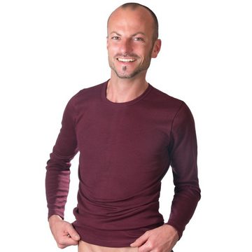 HERMKO Unterziehshirt 3640 Herren langarm Unterhemd aus 100% Bio-Baumwolle, longsleeve Shirt