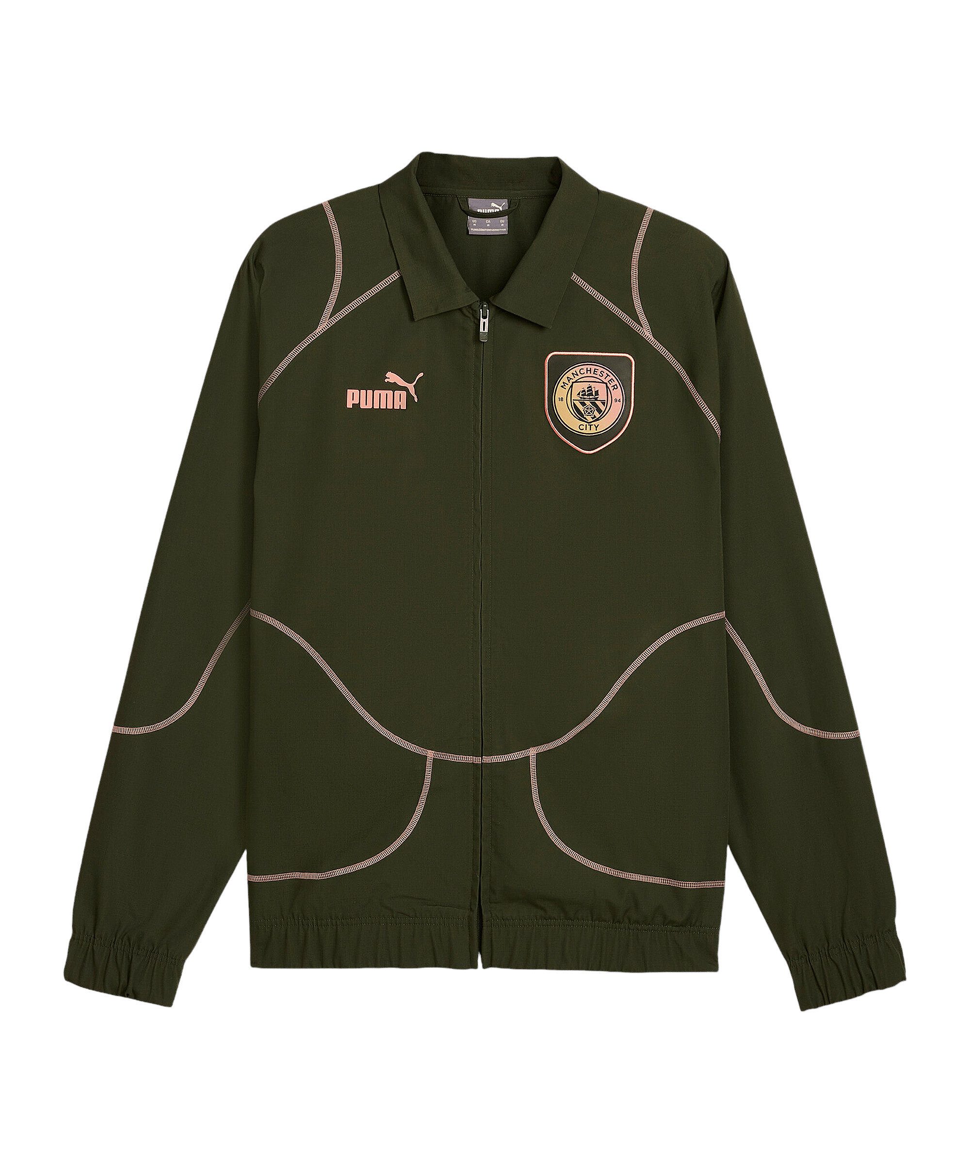 PUMA Sweatjacke PUMA Manchester City ftblStatement Trainingsjacke Baumwolle