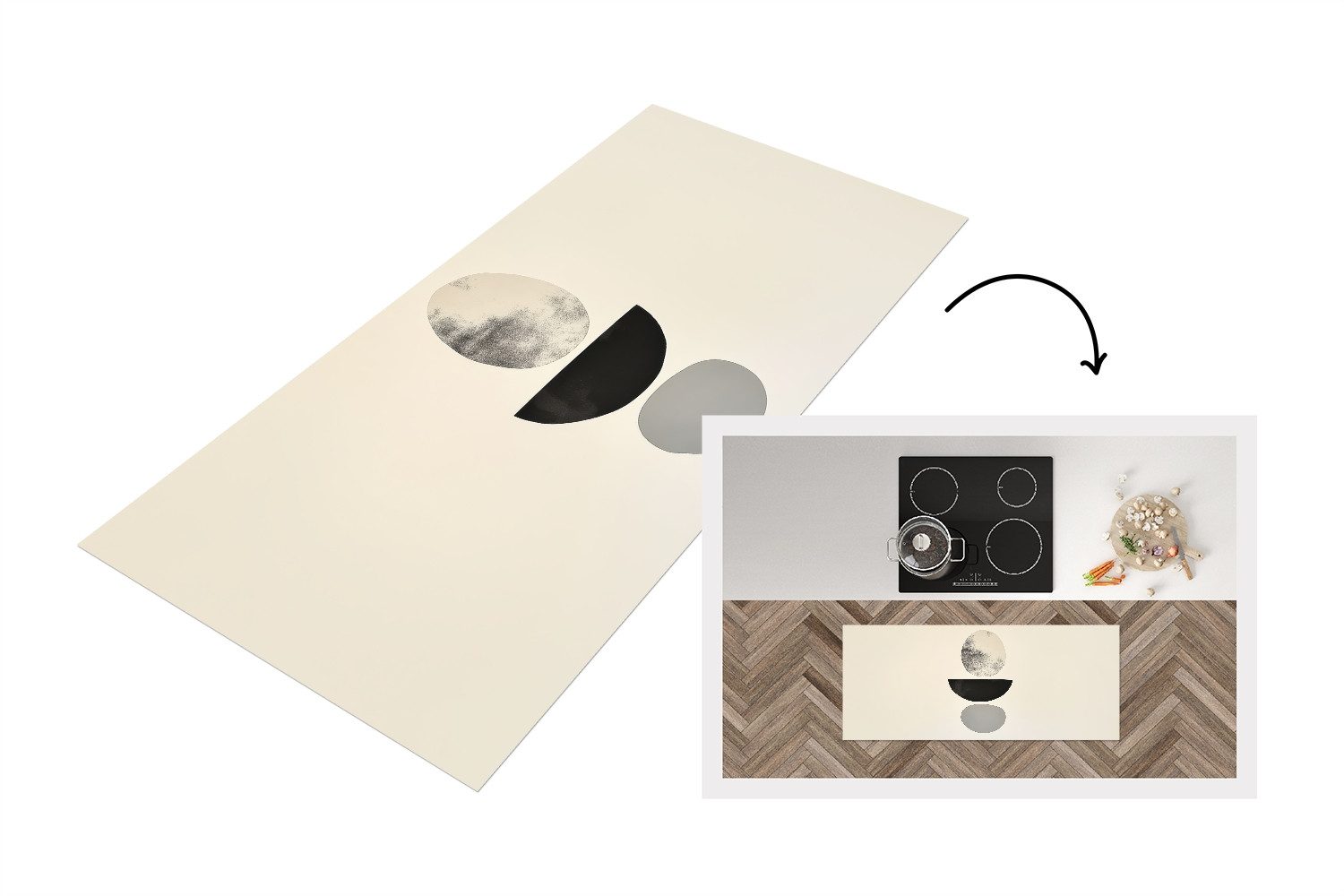 MuchoWow Küchenläufer Beige - Japandi - günstig online kaufen
