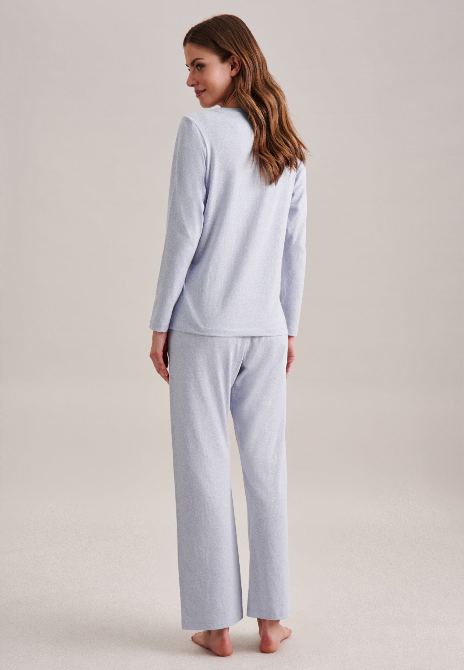 seidensticker Pyjama Schwarze Rose