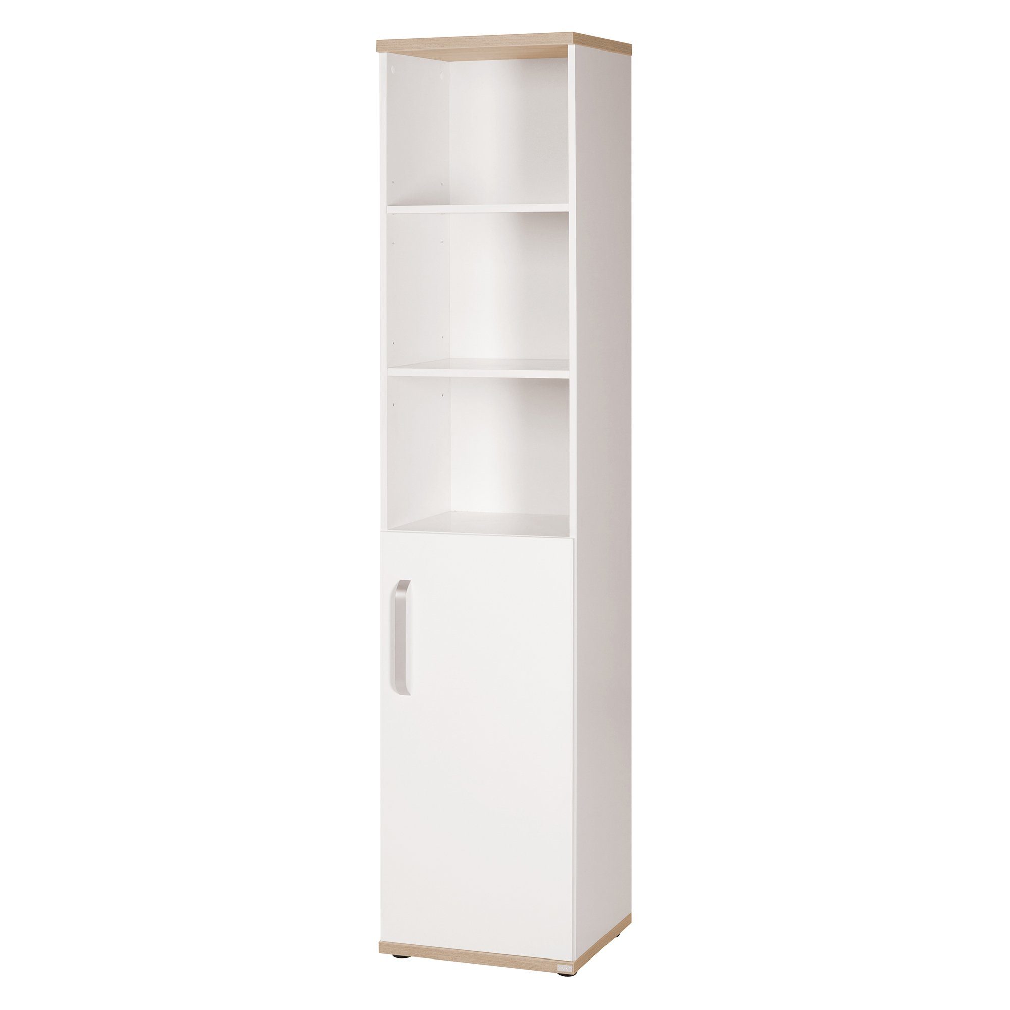 roba® Standregal Pia, Korpus & Fronten weiß, Dekor "San Remo Eiche"