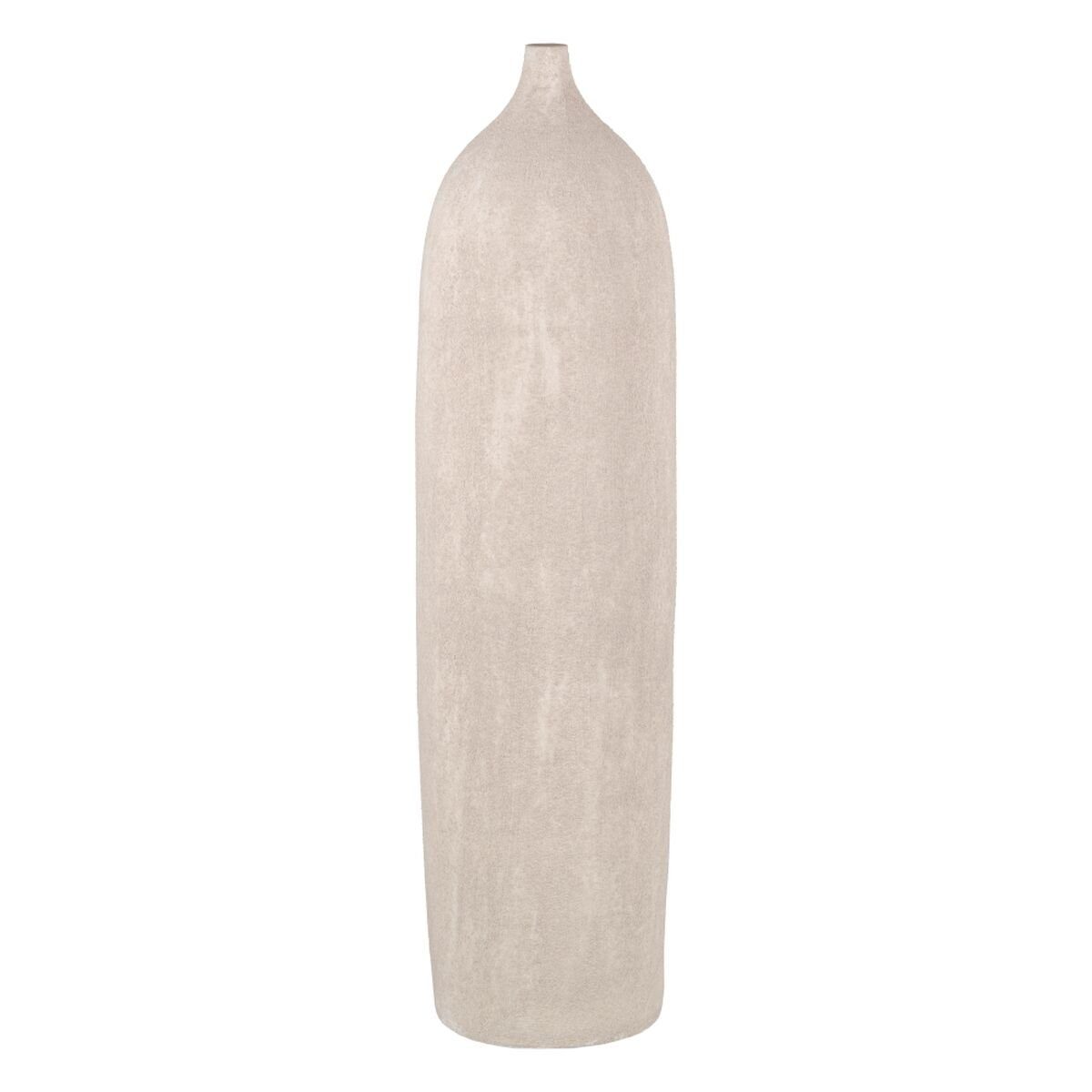 Bigbuy Dekovase Vase Creme aus Keramik Moderne Sand 26 x 26 x 100 cm