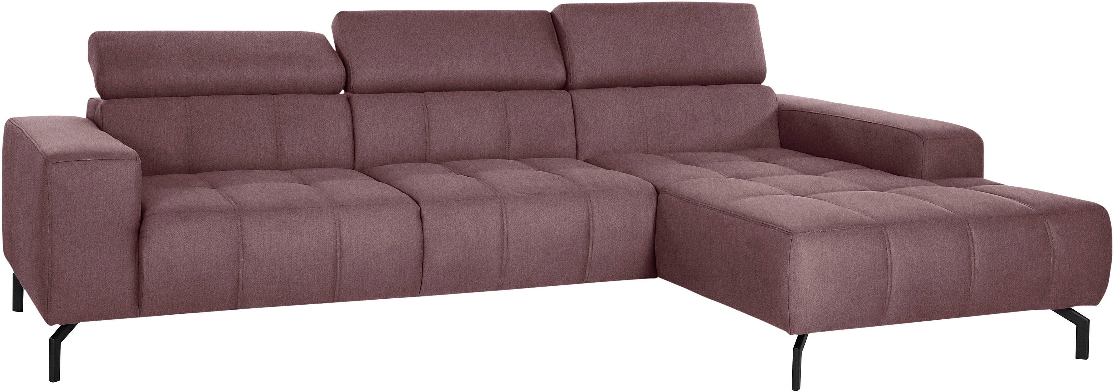 DOMO collection Ecksofa "Cunelli tolle Sitznähte als Designelement, fester günstig online kaufen