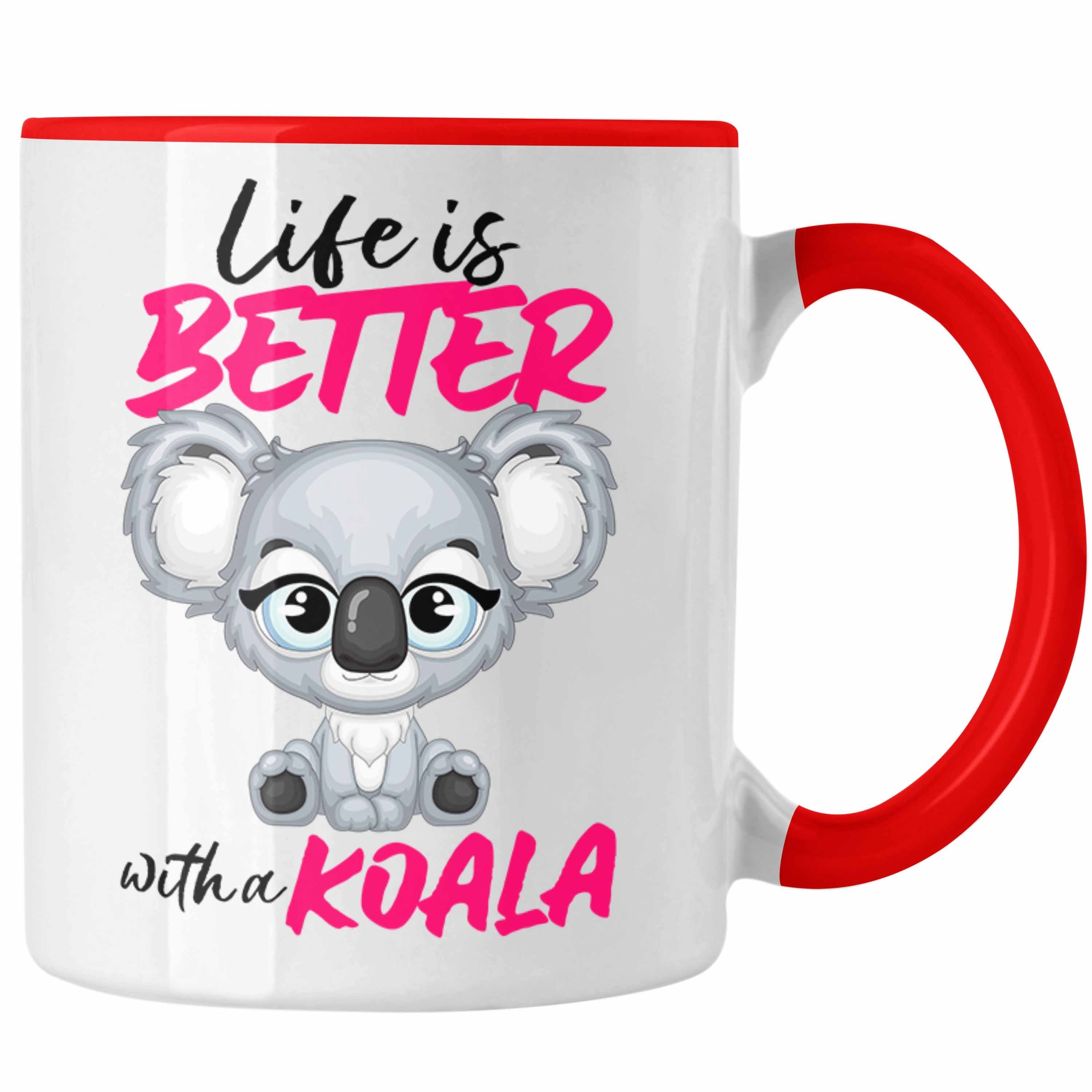 Trendation Tasse Koala Liebhaberin Tasse Geschenk Becher Koala Australien Life Is Bette