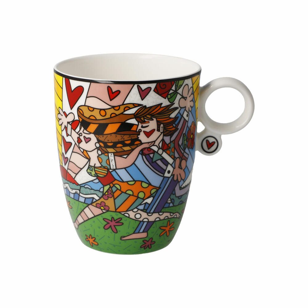 Goebel Becher Romero Britto Falling, Fine Bone China