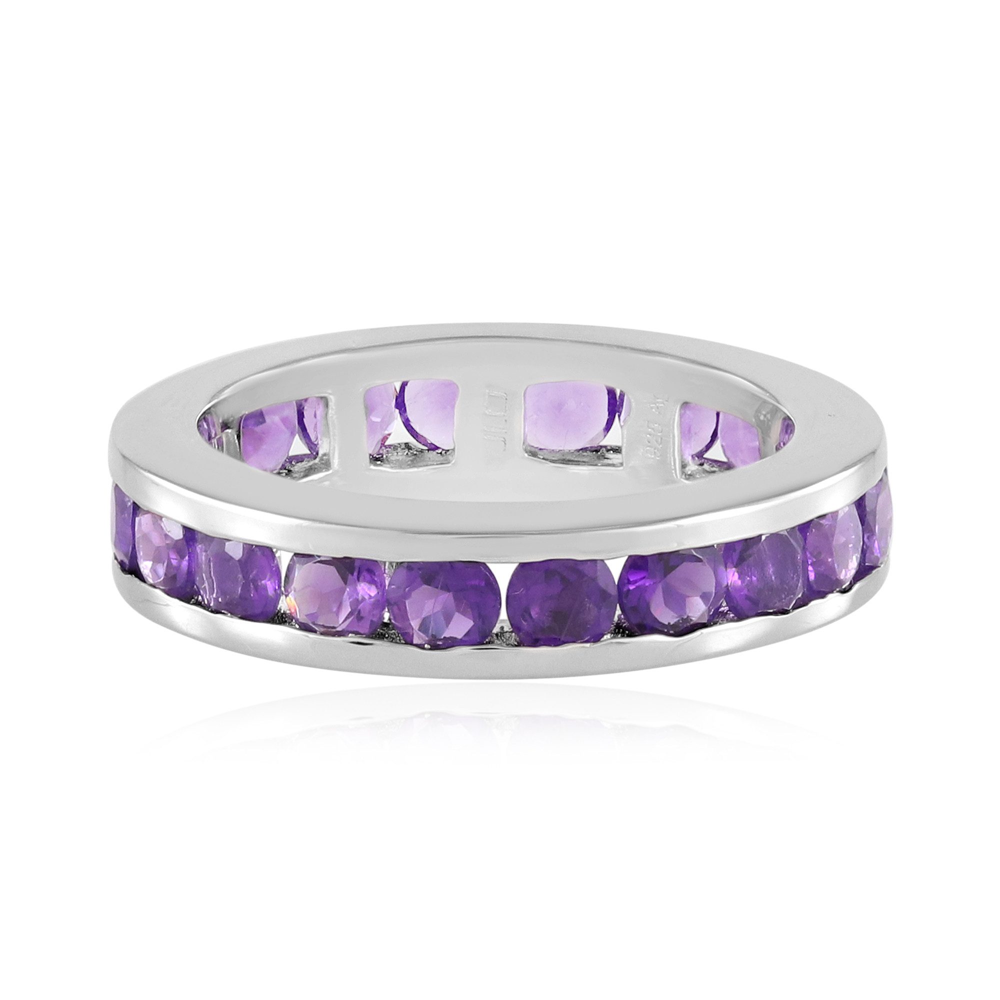 Silberring Exquisiter Sambia Amethyst Sterling Silber Ring