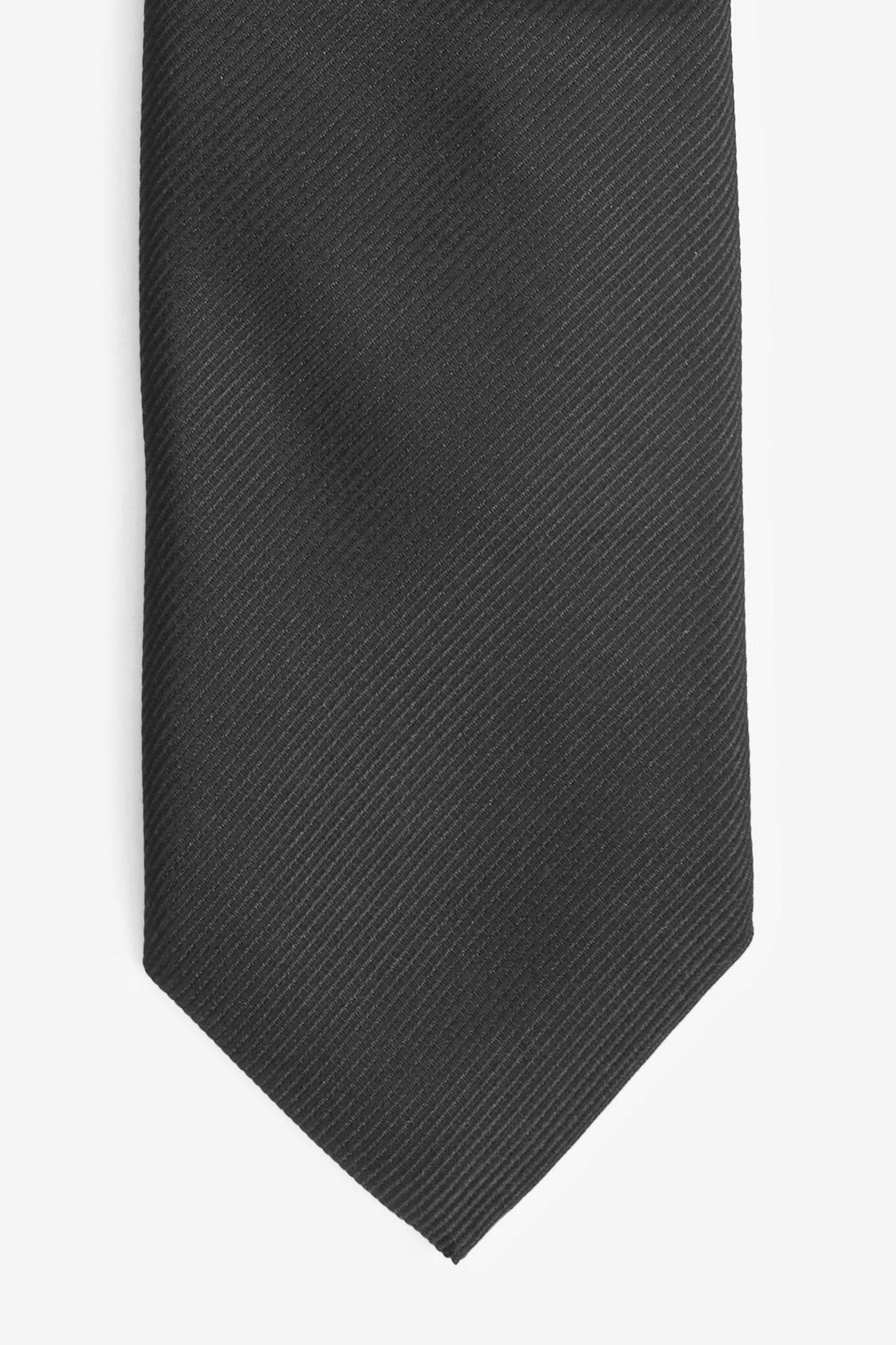Schmale Black Next Krawatte (1-St) Twill-Krawatte