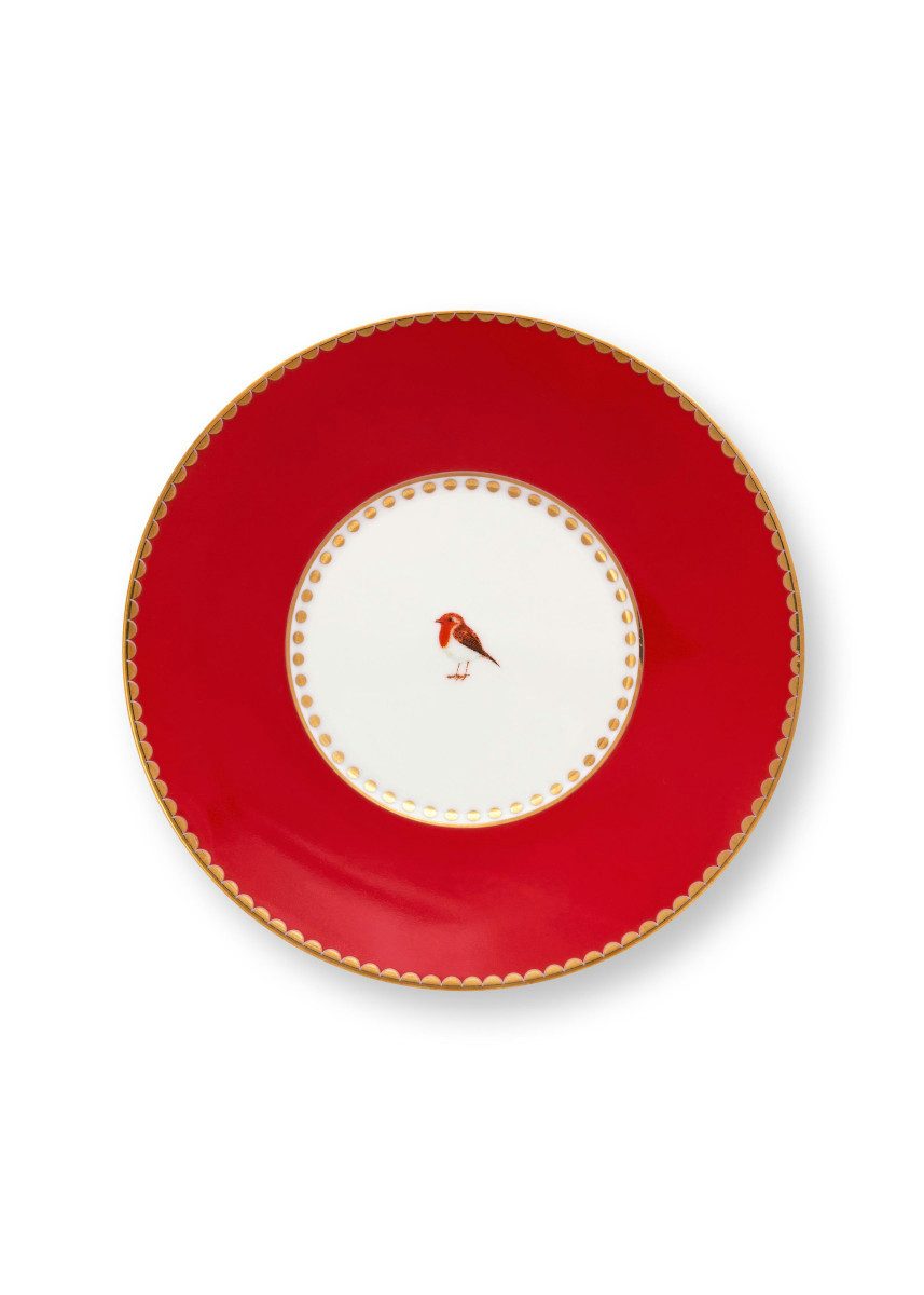 PiP Studio Espressotasse Love Birds Stripes Espressotasse m.U. rot/pink 125ml, Porcelain, Espresso Cup & Saucer Love Birds Stripes Red-Pink 125ml – Bild 4 von 5