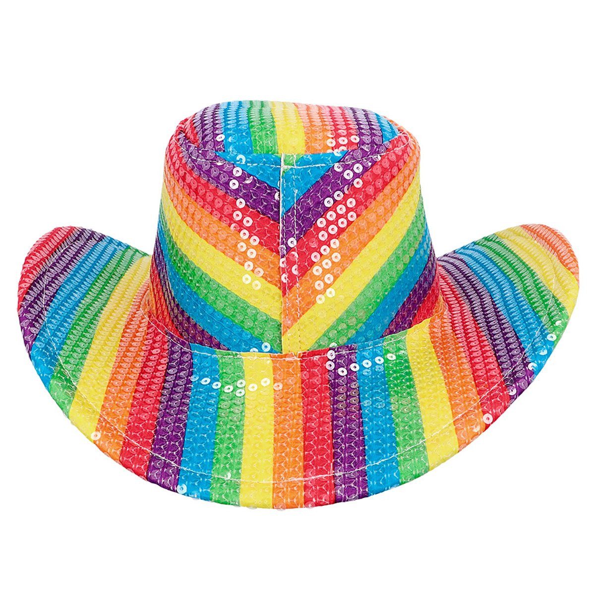 Boland Cowboy-Kostüm Regenbogen Cowboyhut, Bringt die Prärie zum Glitzern! günstig online kaufen