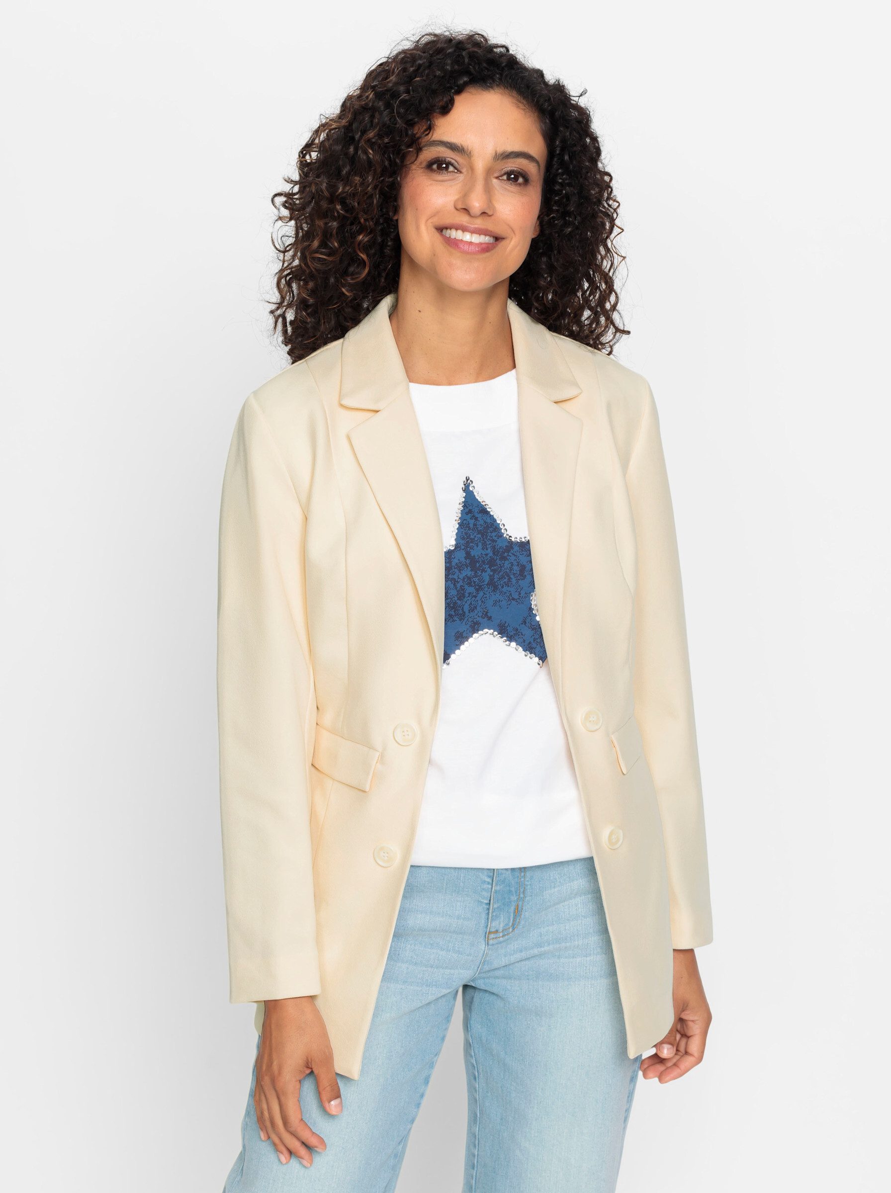 Witt Blusenblazer Blazer Langarm