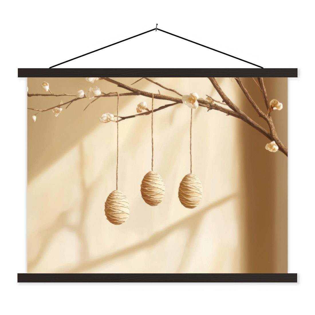 Poster Beige - Osterkuchen - Eier