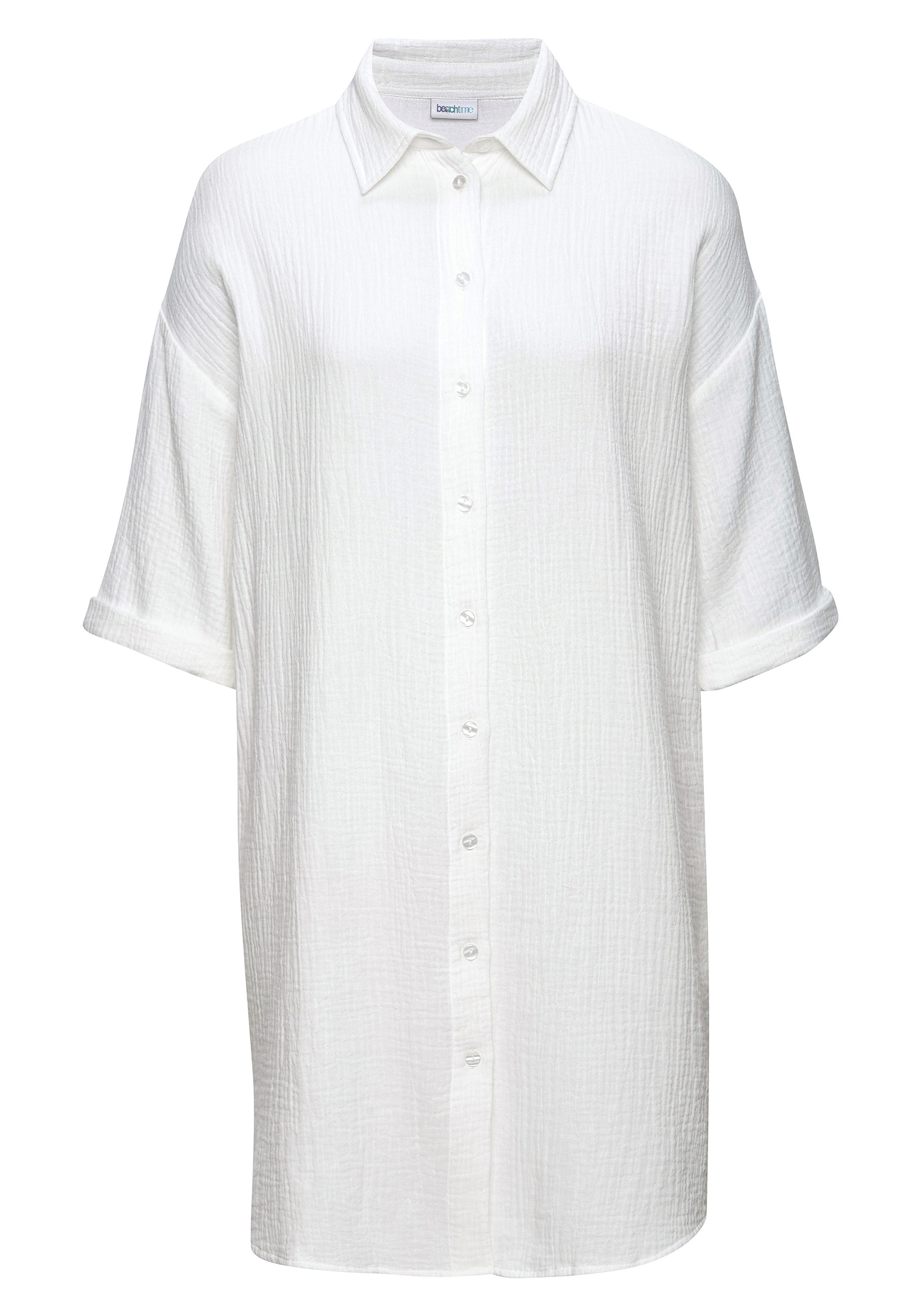 Beachtime Longbluse lange Hemdbluse aus Musselinware. € 39,99