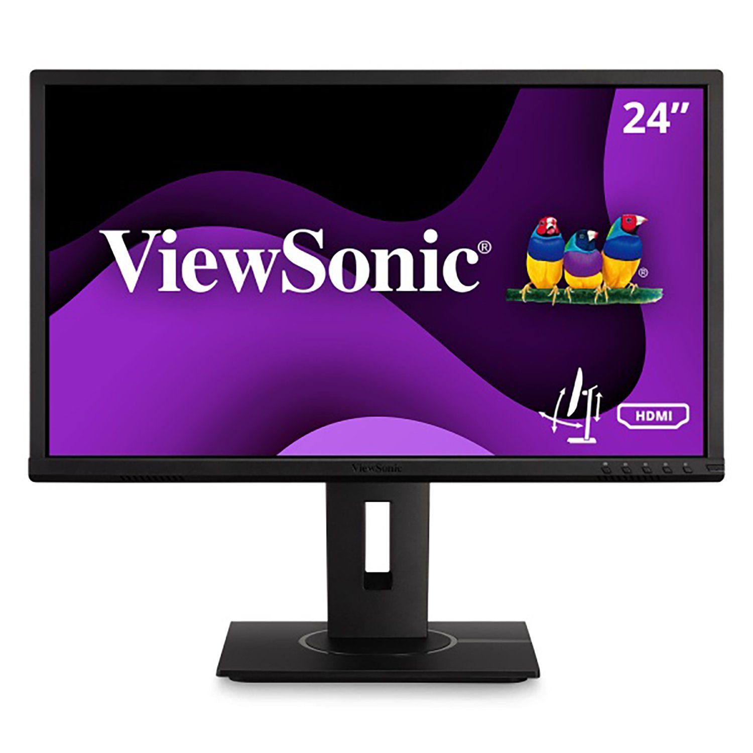 Viewsonic VS18402 LED-Monitor (61 cm/24 ", 1920 x 1080 px, 5 ms Reaktionszeit, VA, 16:9, schwarz)