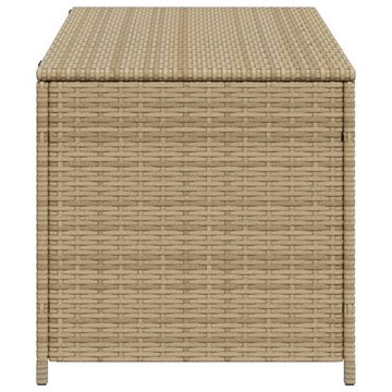 vidaXL Gartenbox Gartentruhe Beige 190L Poly Rattan