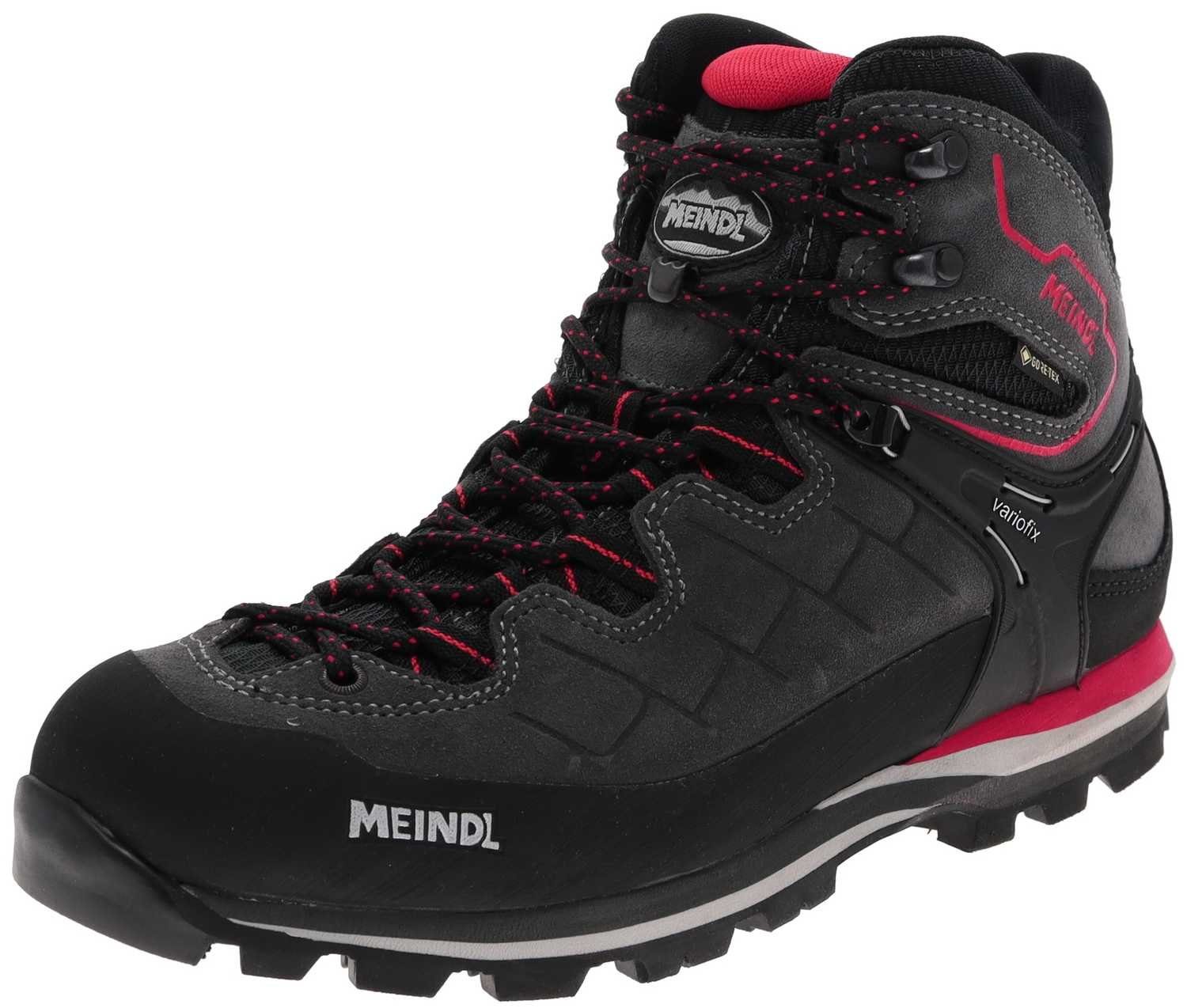 Meindl Meindl 3928-59 Litepeak GTX Graphit Rot Herren Trekkingschuhe Grau Trekking Outdoorschuh