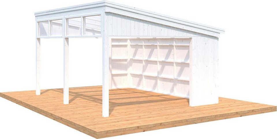Palmako Holzpavillon »Nova«, mit Oberlicht, BxT: 517×397 cm, weiß