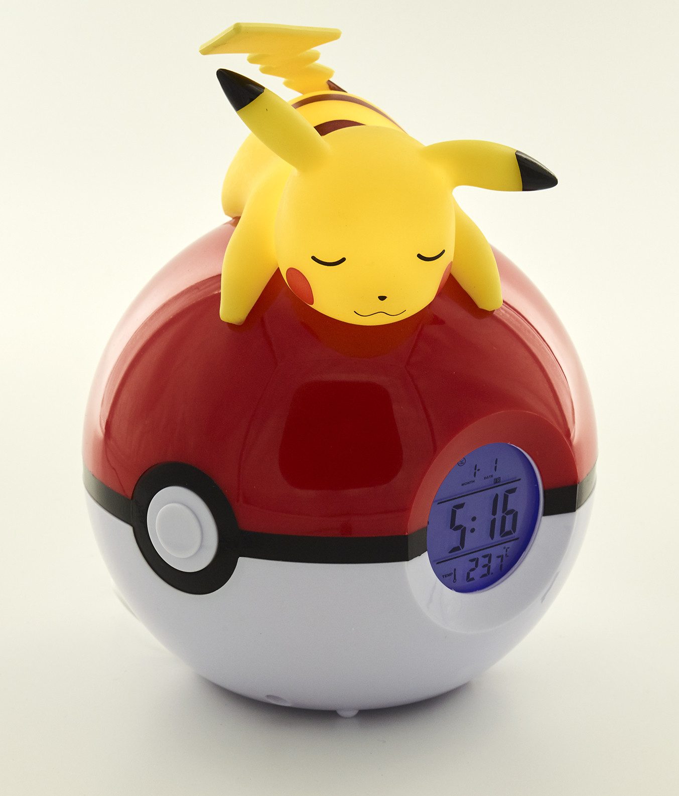 Teknofun Merchandise-Figur POKÉMON - Digitaler Radiowecker Pikachu liegend