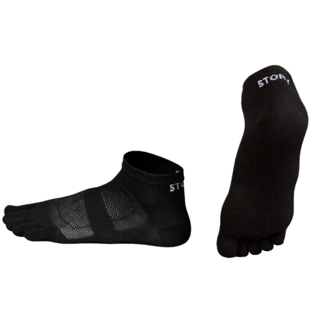 FOUORTUNATE-BEE Zehensocken 3 Paar Zehensocken Kurzsocken Atmungsaktiv Sport Kurzsocken Damen Sportliche Zehensocken für Damen Größe 35–40 Yoga Laufen Freizeit
