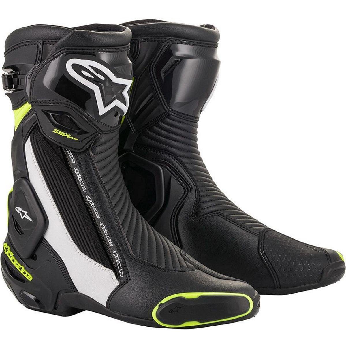 / weiß Black/White/Yellow Motorradstiefel schwarz Alpinestars Plus SMX Alpinestars v2 fluo-gelb / Motorradstiefel