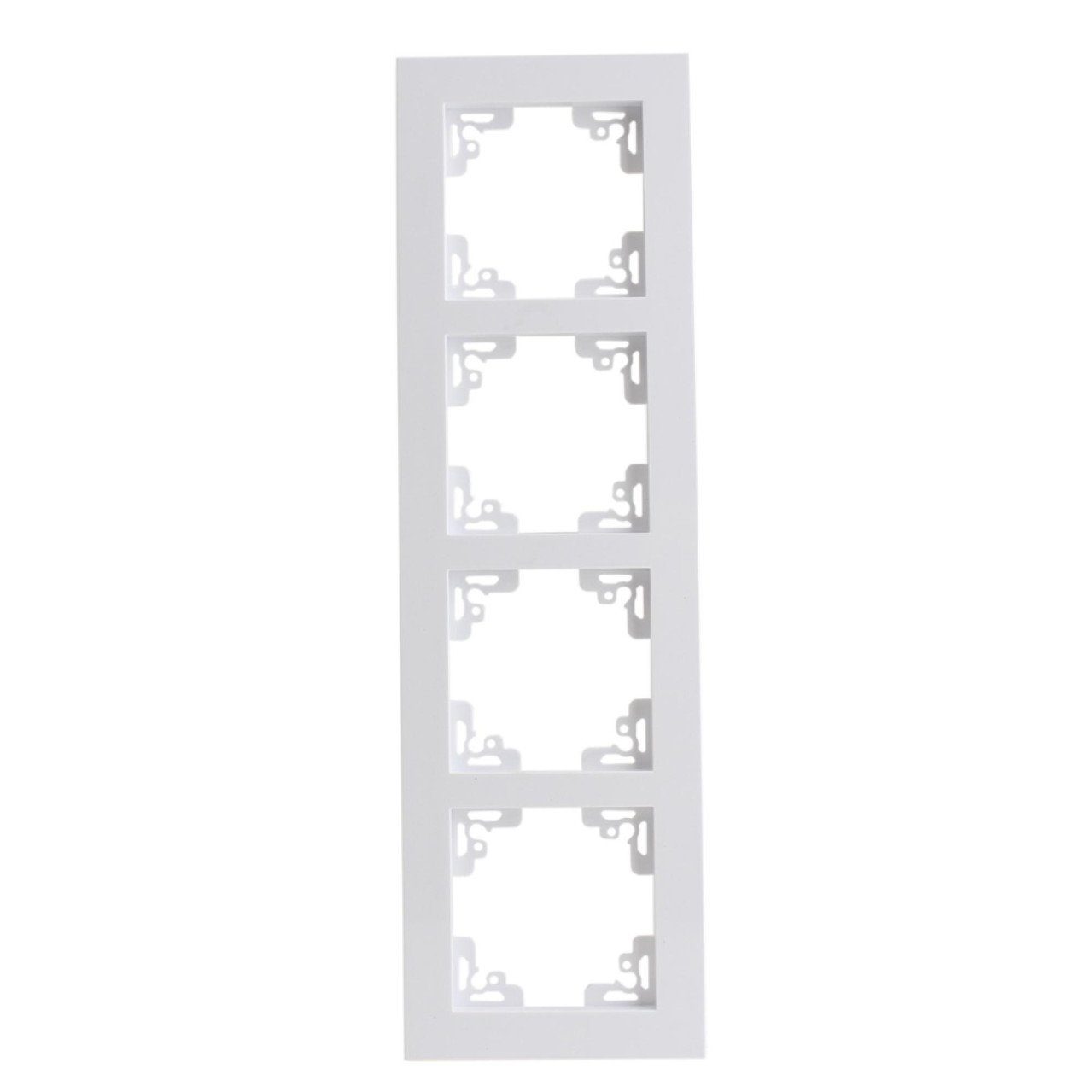 UNITEC Lichtschalter Unitec Abdeckrahmen 4-fach ultraweiß, Serie