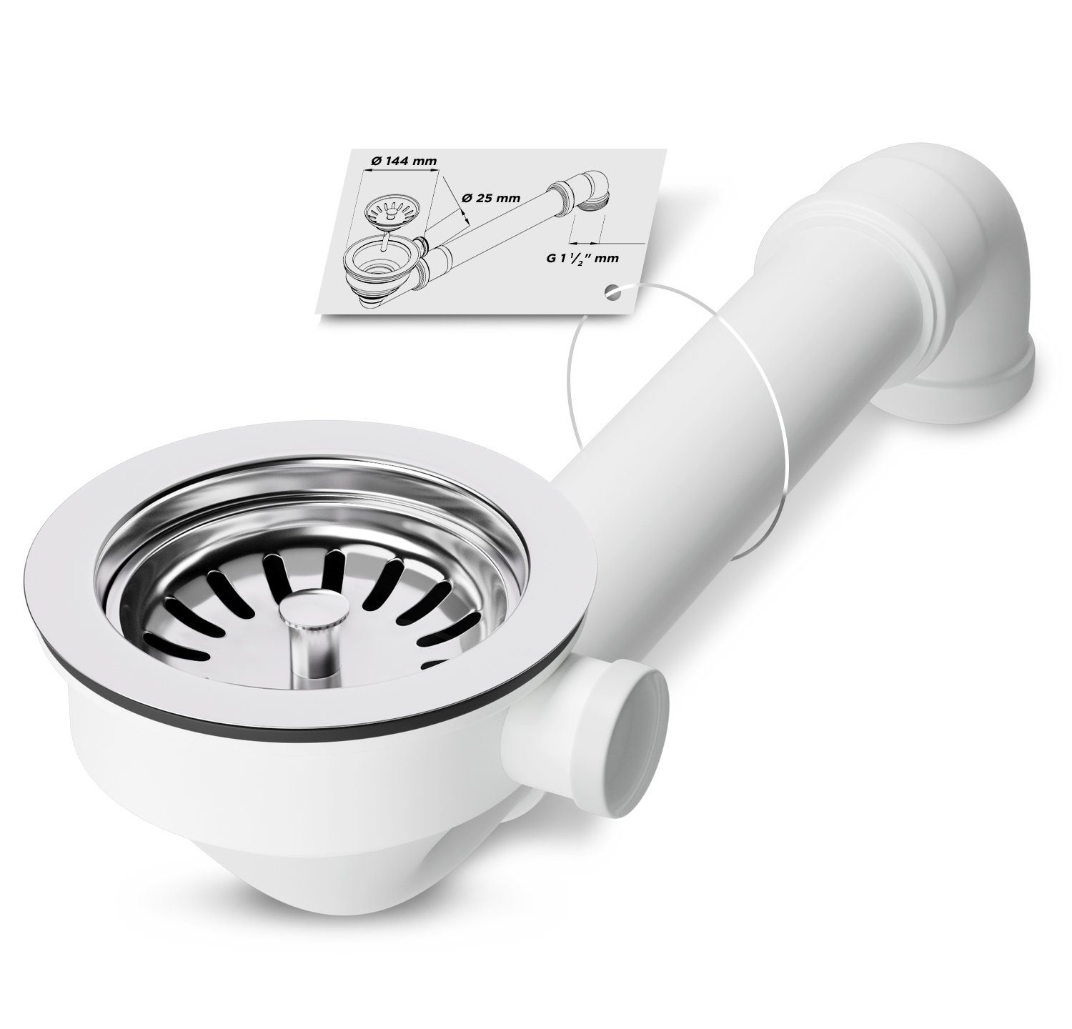 AQUADE Siebventil Siebkorbventil Ø114 mm