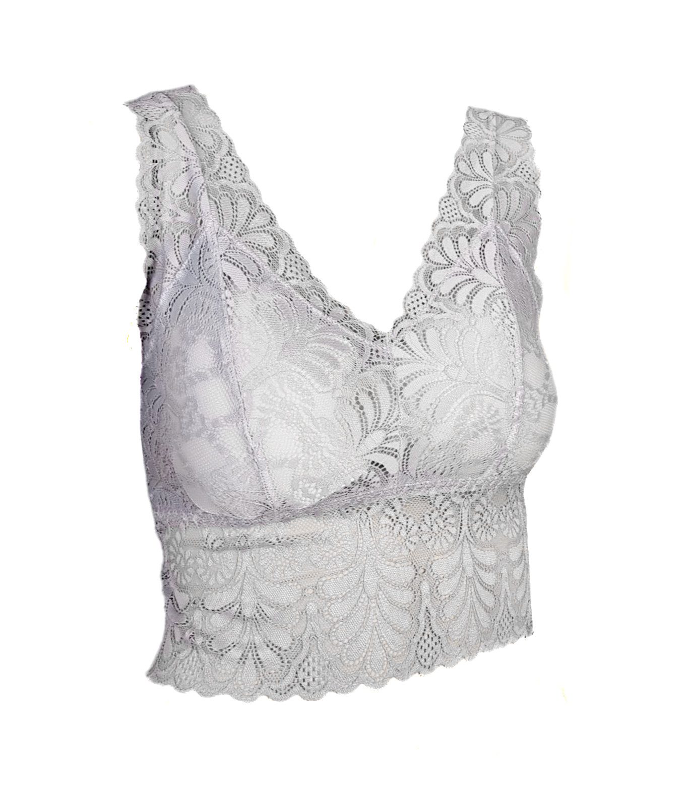 Pesail Teenie-BH Damen Bustier mit elastischer Spitze, super weich (1 - Pack, 1 Stück) weiche dehnbare Spitze