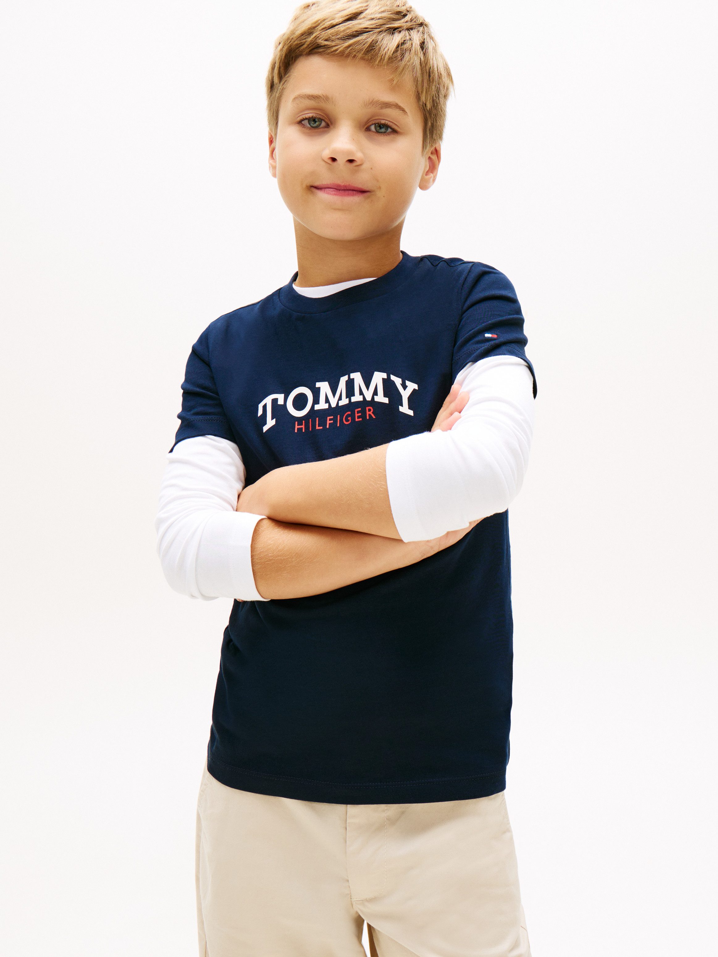 Tommy Hilfiger T-Shirt MONOGRAM GRAPHIC T-SHIRT Kinder bis 16 Jahre, Druck