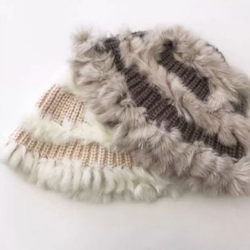 LAKKEC Strickmütze Hunderte von verdickten Plüsch gestrickt Hut Fischer Hut warme Winter Warme Fischermütze