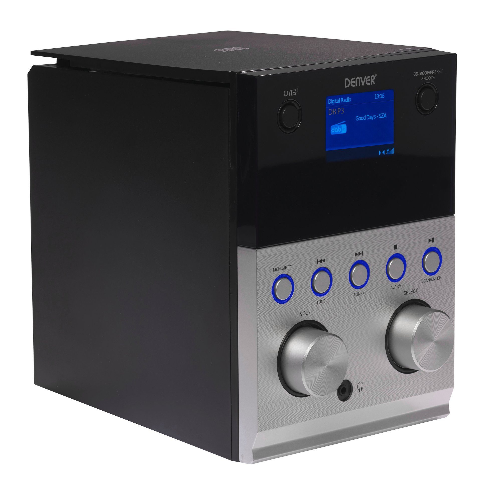 Denver Mini-Stereoanlage MDA-260 Stereo-CD Player (FM/UKW, DAB+, CD-Spieler,  AUX In, USB, Bluetooth-Funktion)