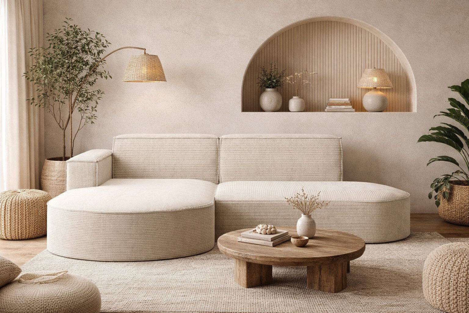 Kaiser Möbel Ecksofa Designer MODENA STUDIO L stoff Cord, Ecksofa, Cord Sof günstig online kaufen