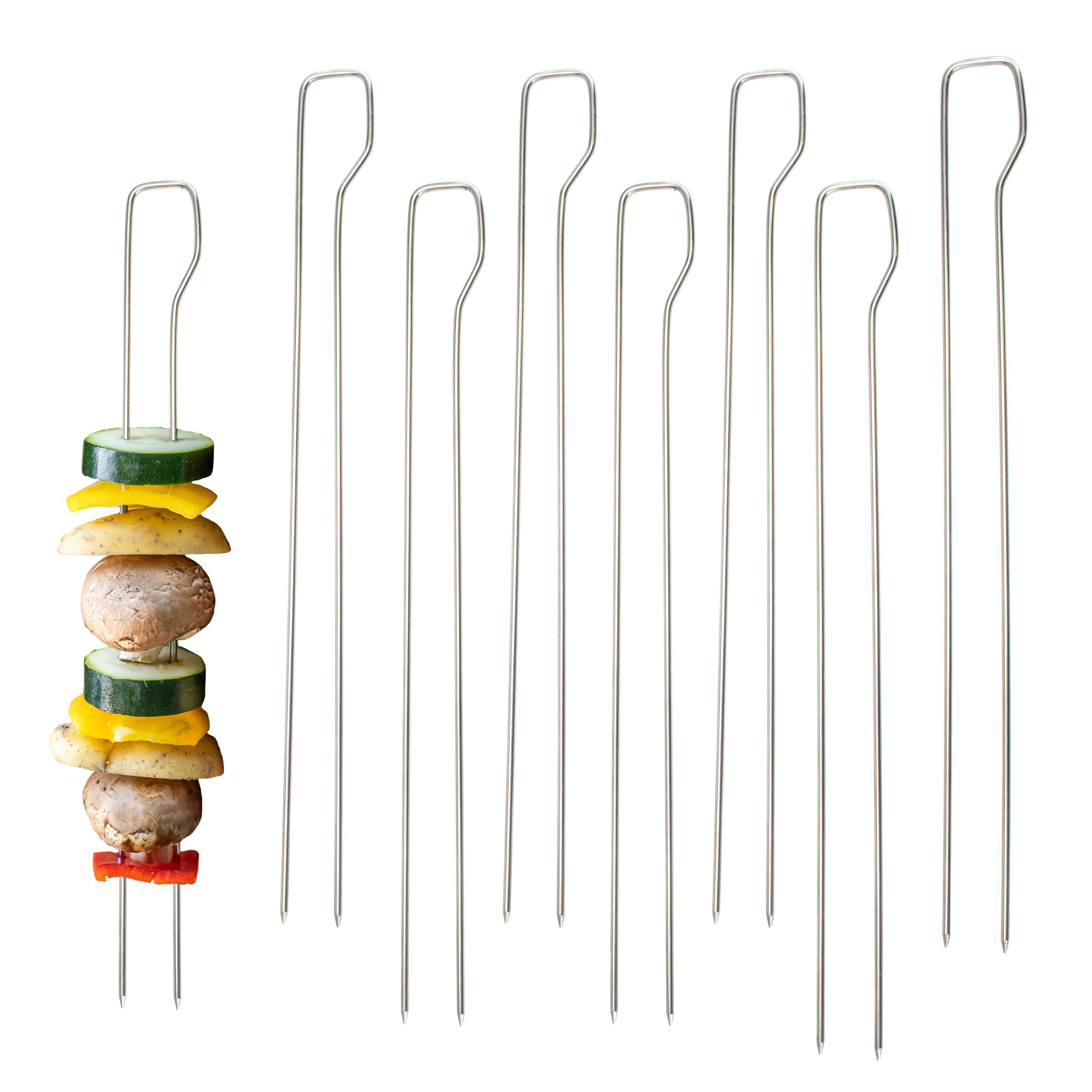 bremermann Grillspieß Doppel-Grillspieße 8er Set // Edelstahl ca. 29 cm (8-St)
