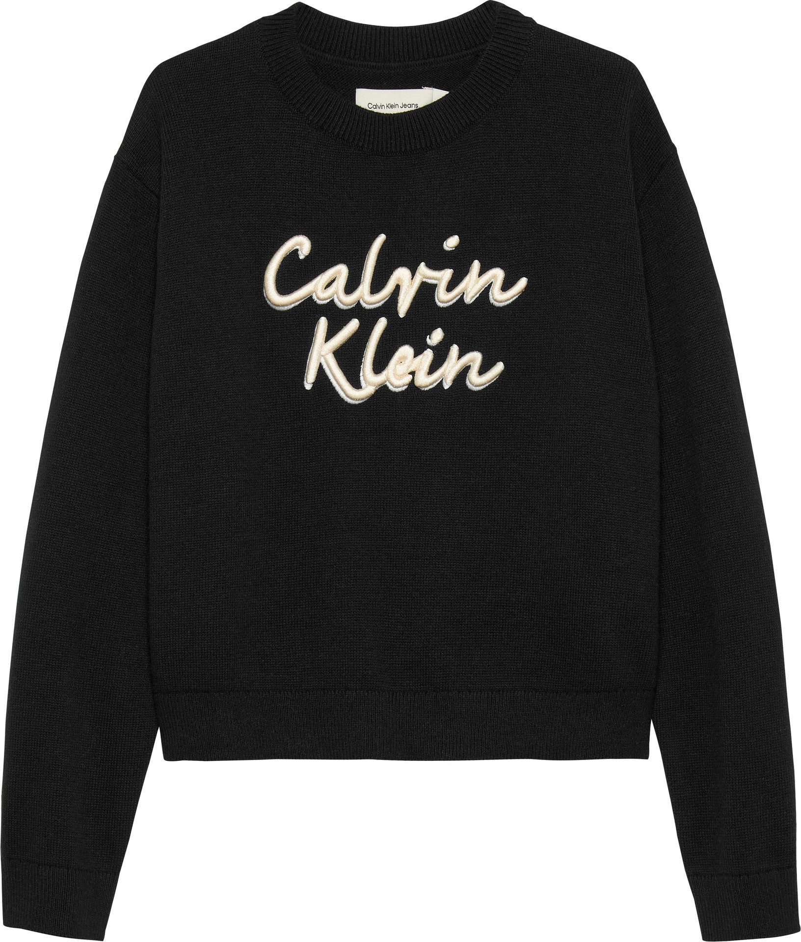 Calvin Klein Jeans Rundhalspullover LOGO METALLIC günstig online kaufen