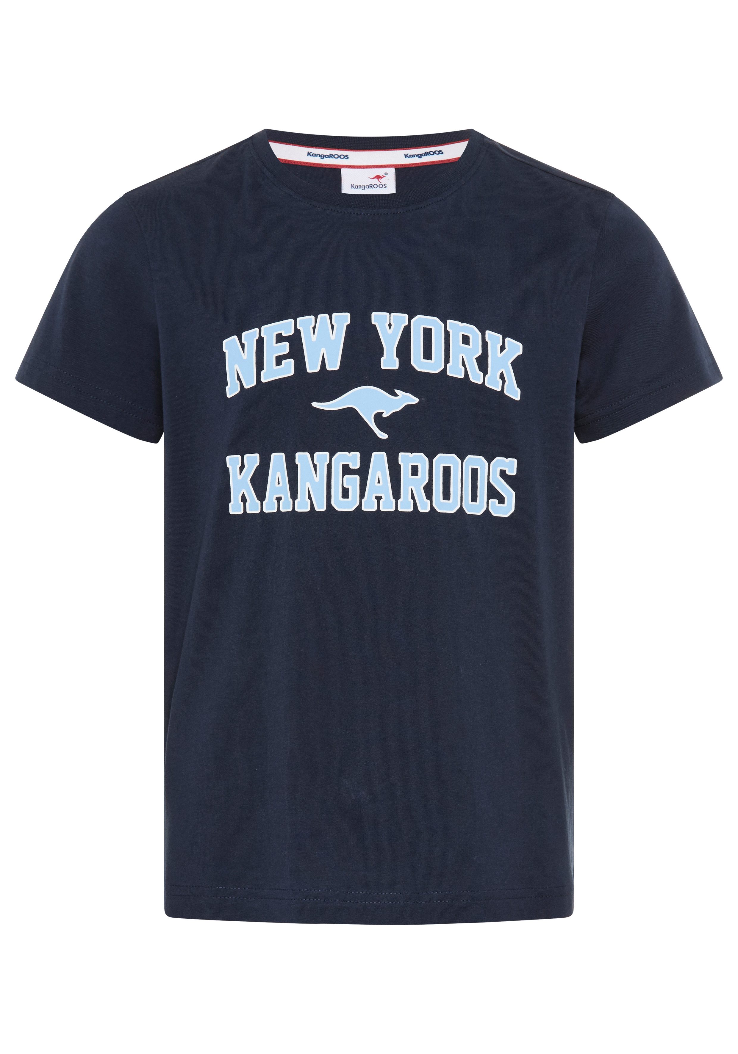 T-Shirt Kangaroos Shirt mit NEW YORK Druck