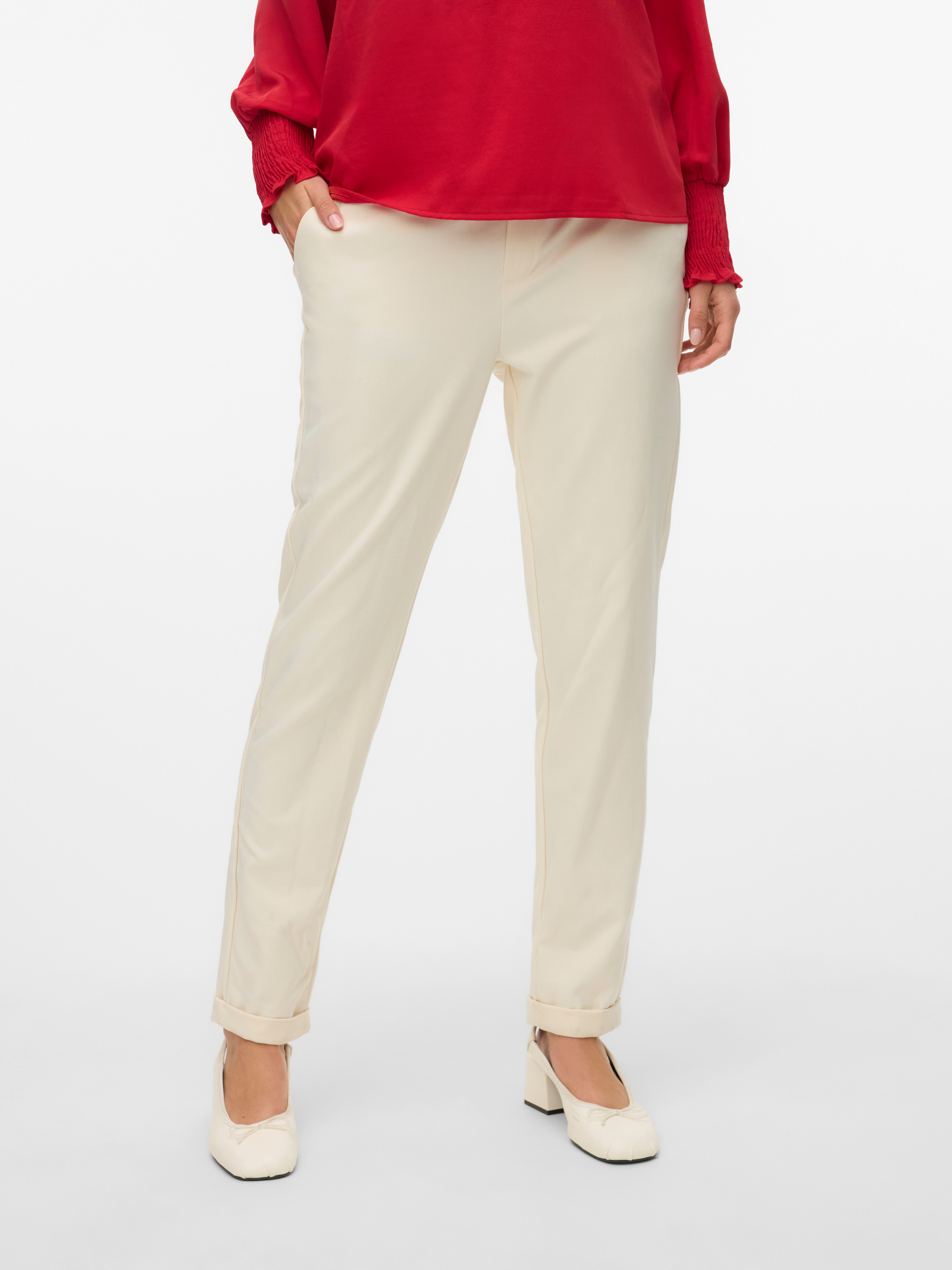 Vero Moda Anzughose VMMAYA MR LOOSE SOLID PANT NOOS Materialmix