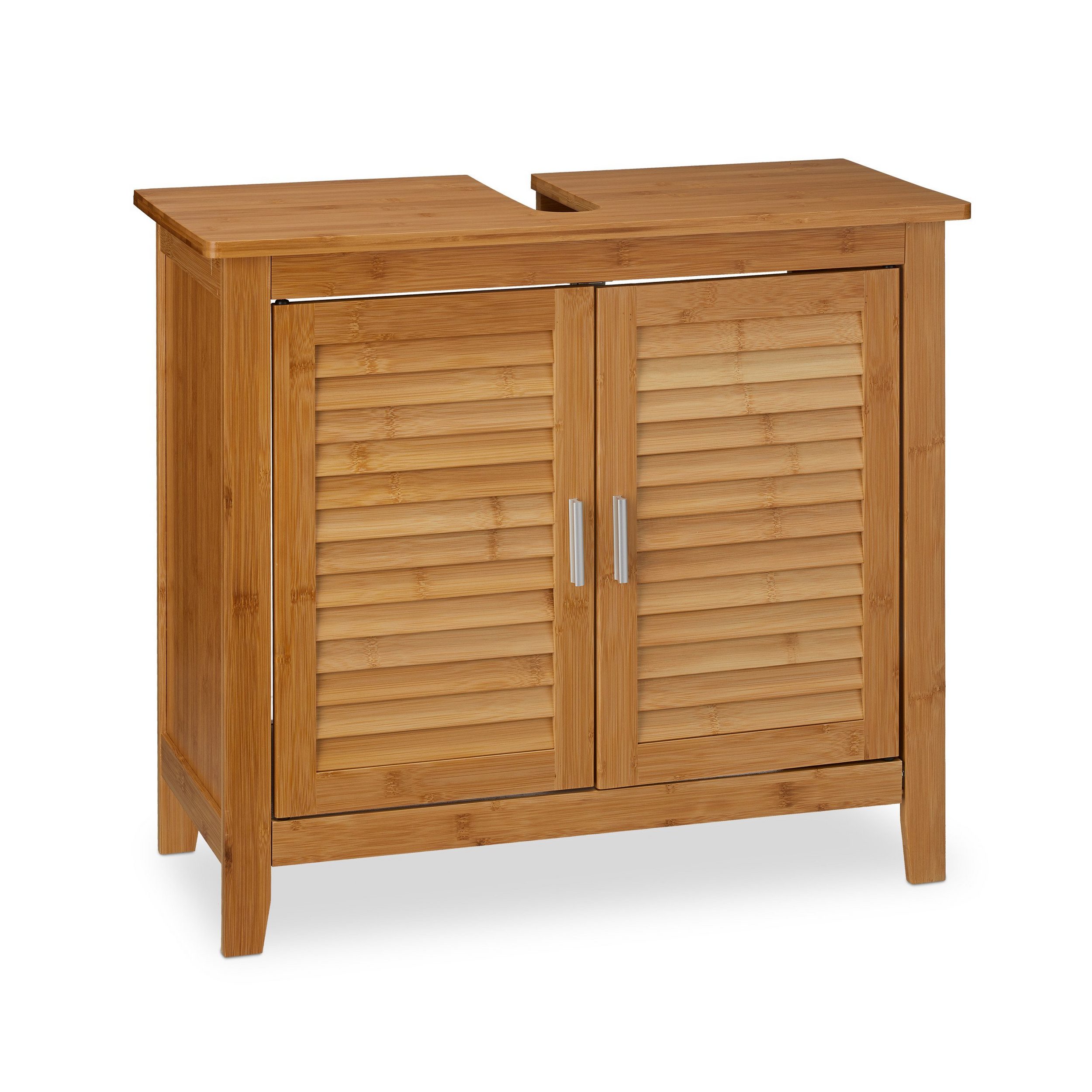 relaxdays Waschbeckenunterschrank LAMELL - relaxdays