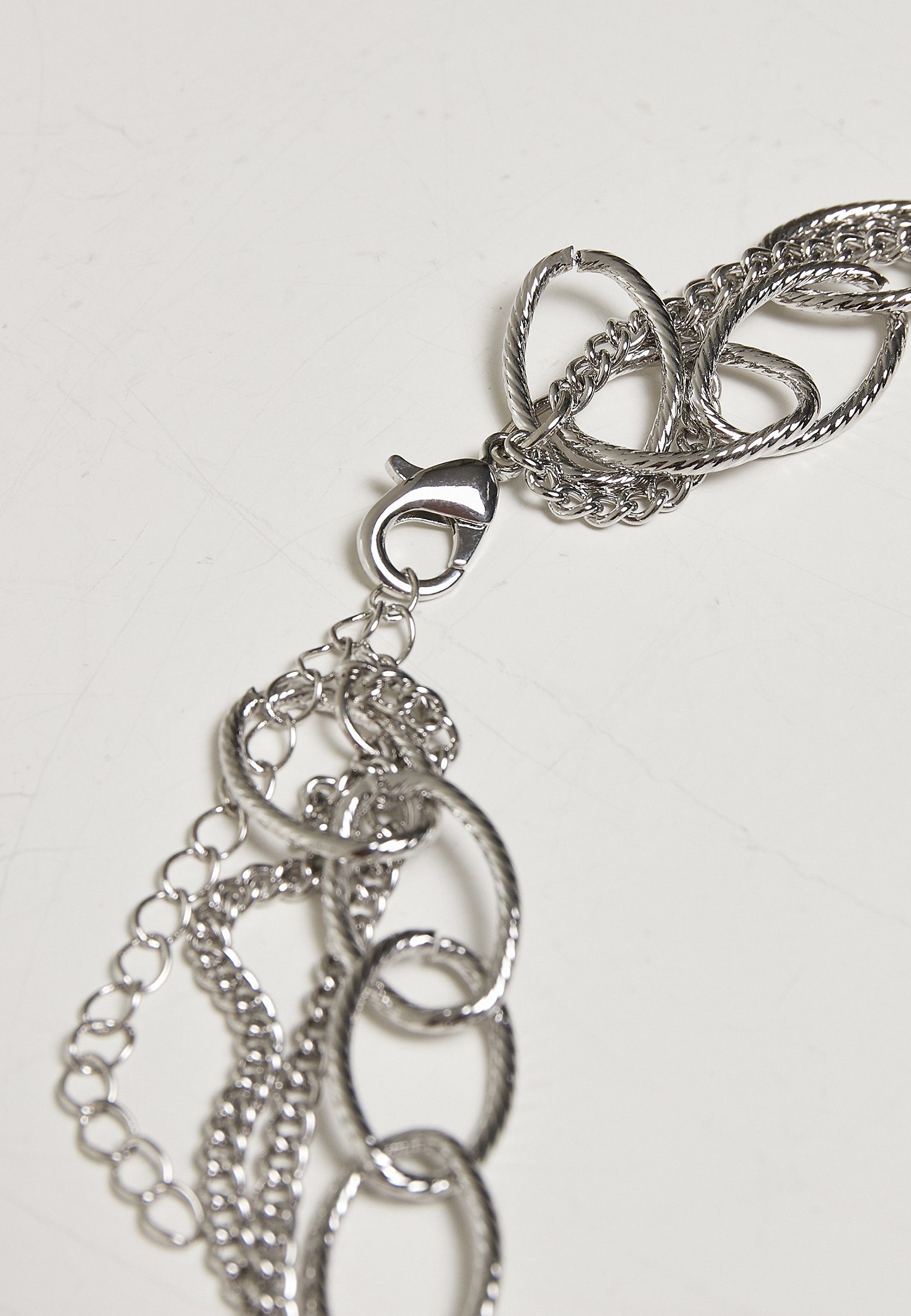 silver Ocean Layering Edelstahlkette Necklace Accessoires URBAN CLASSICS