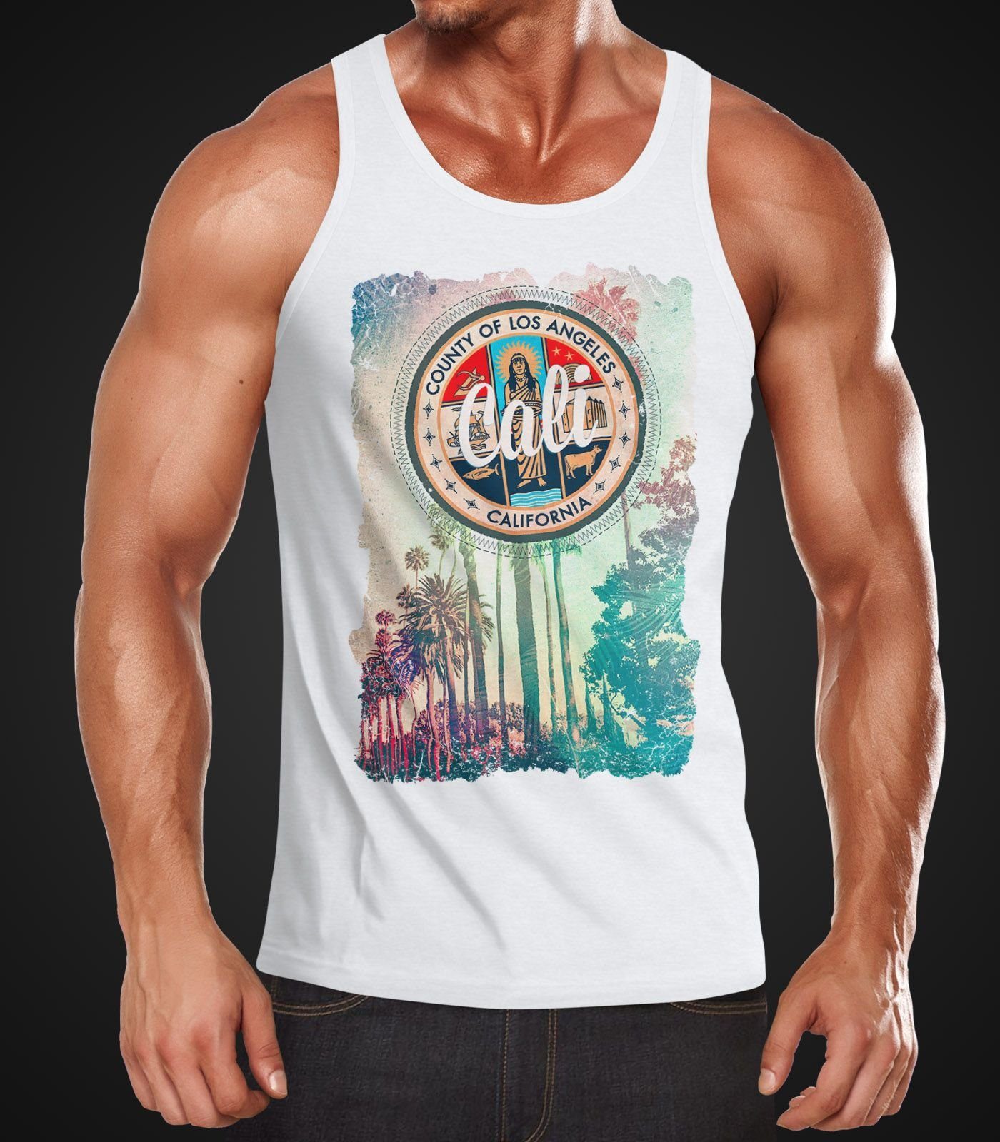 Neverless Tanktop Herren Tank Top California günstig online kaufen