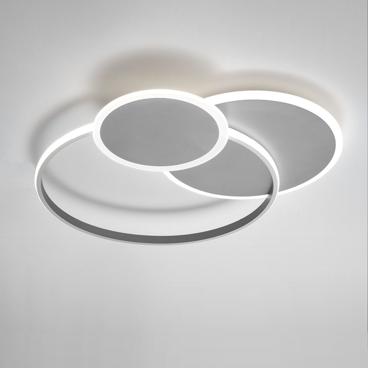 Vivida International Deckenleuchten Eclipse 3 Wand-/ Deckenleuchte, Weiß, 3-flammig, LED fest integriert, Warmweiß, Deckenlampe