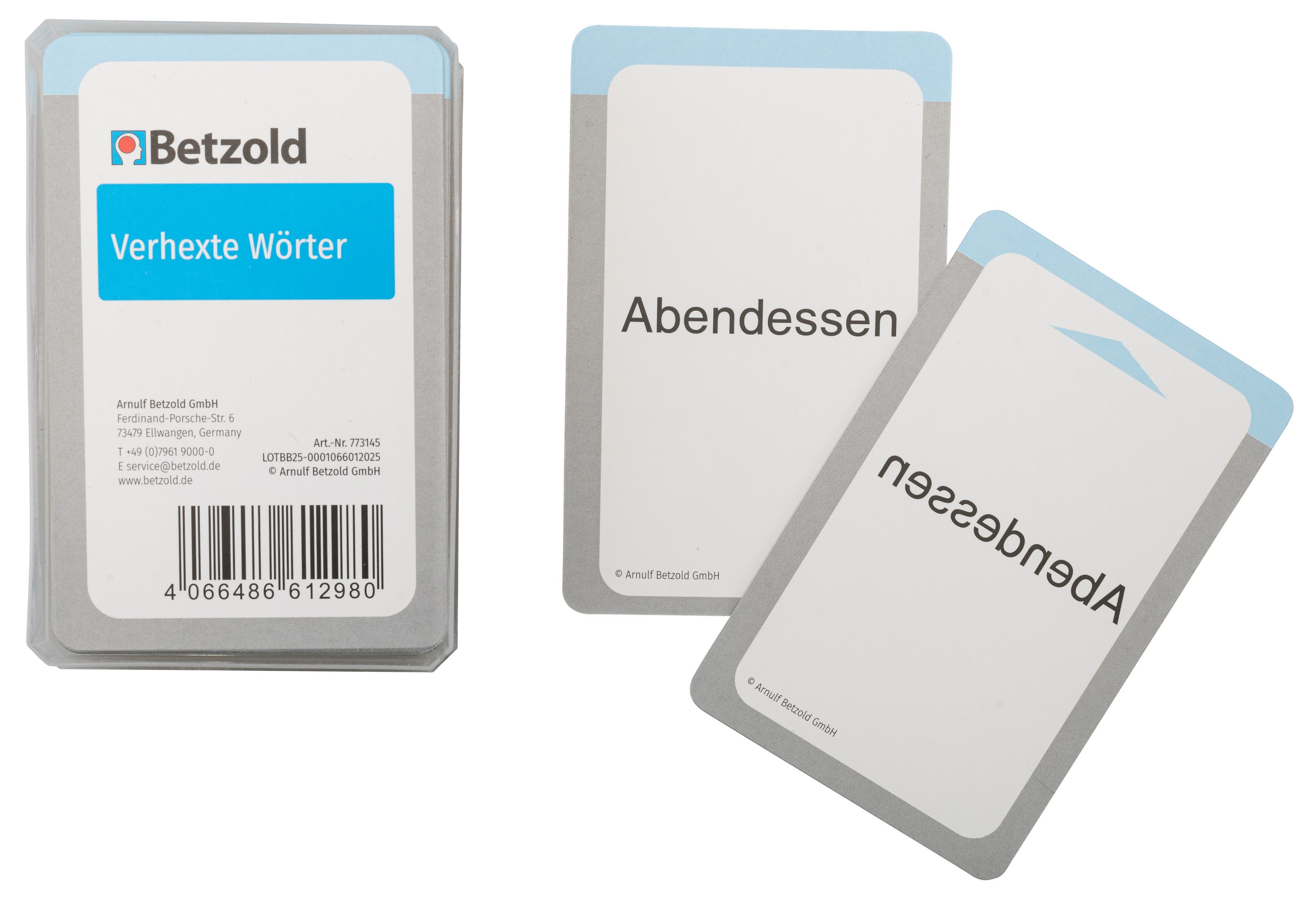 Betzold Lernspielzeug Verhexte Wörter – Kartenset für Magischen Zylinder