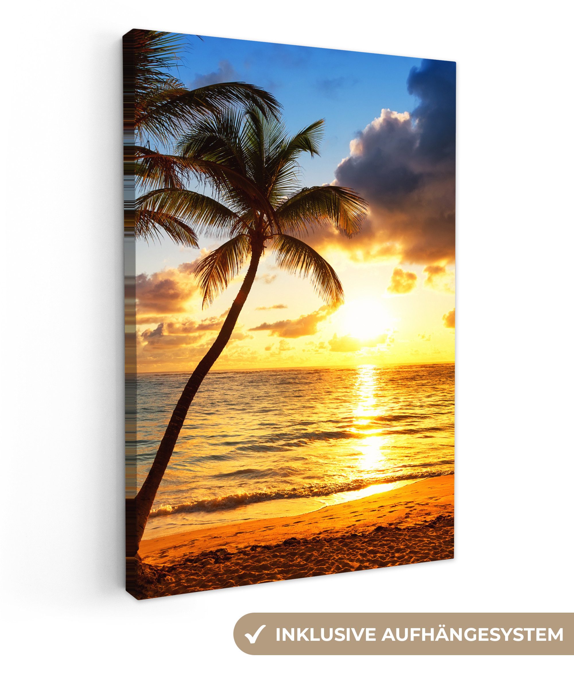OneMillionCanvasses® Leinwandbild Strand - Horizont - günstig online kaufen