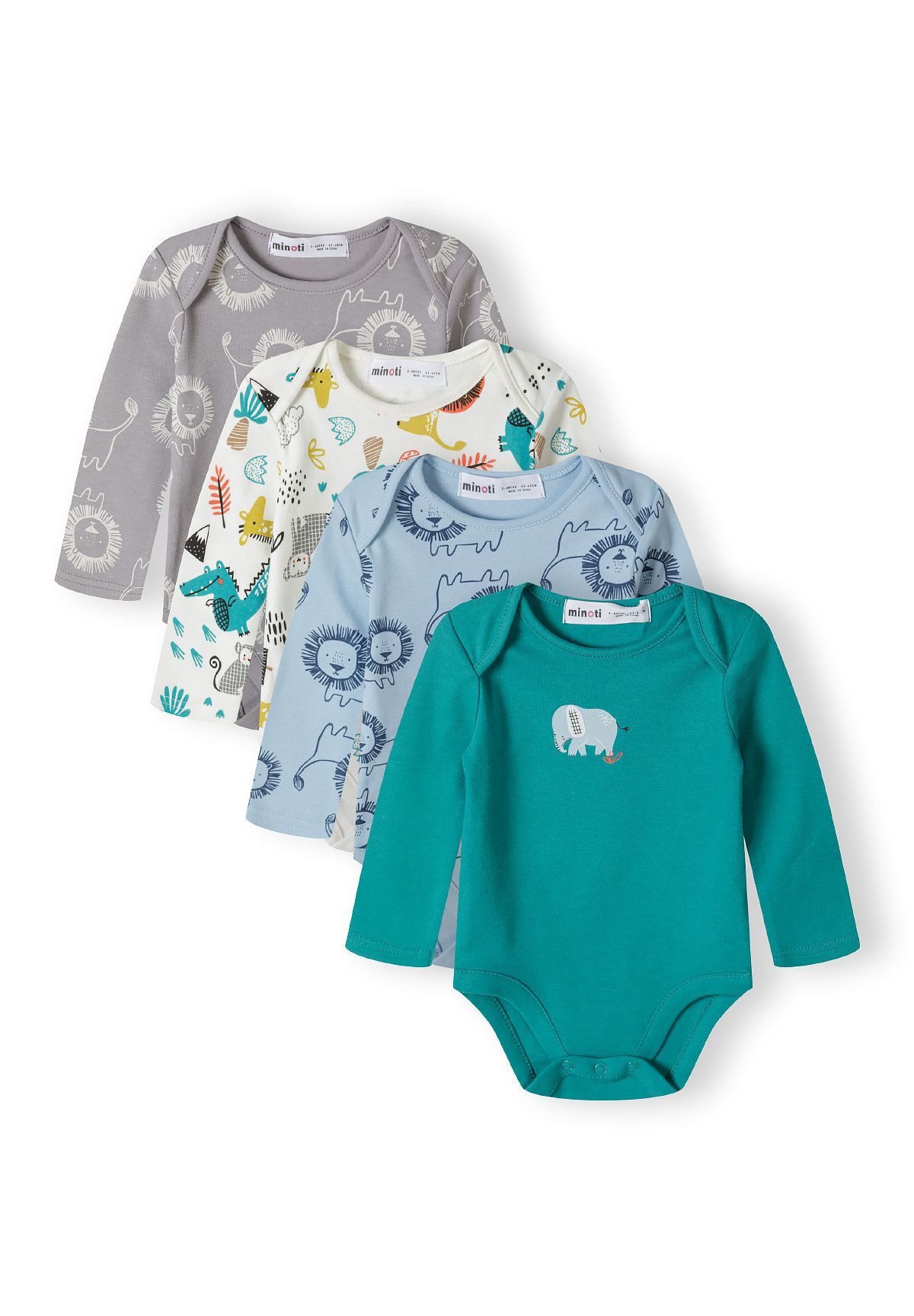 Langarmbody Langärmelige Bodys im 4-er Pack (0-24m)