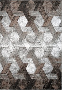 Teppich Astro 301, calo-deluxe, rechteckig, Höhe: 14 mm, Kurzflor, Wohnzimmer
