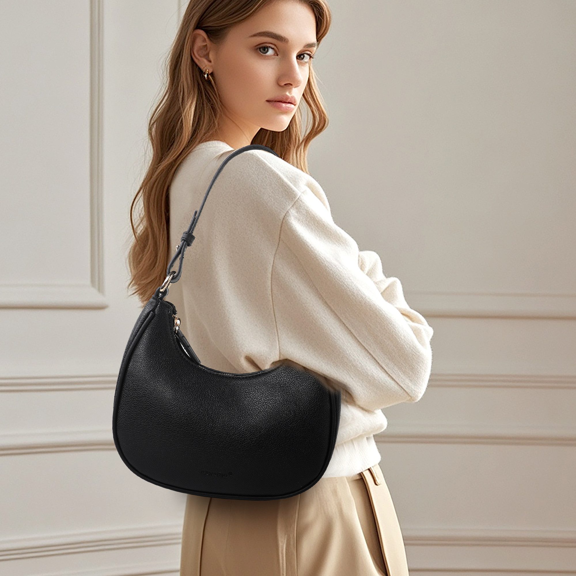 TAN.TOMI Umhängetasche Henkeltasche Retro Achsel Tasche mit Baseball-Schlüs günstig online kaufen