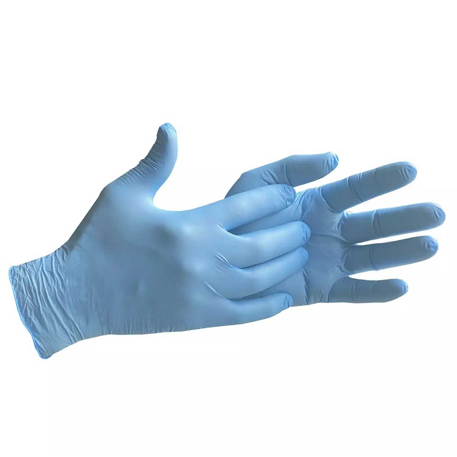 AMPri Nitril-Handschuhe Pura Comfort Untersuchungshandschuh Größe Nitril L Blue KARTON Größe L