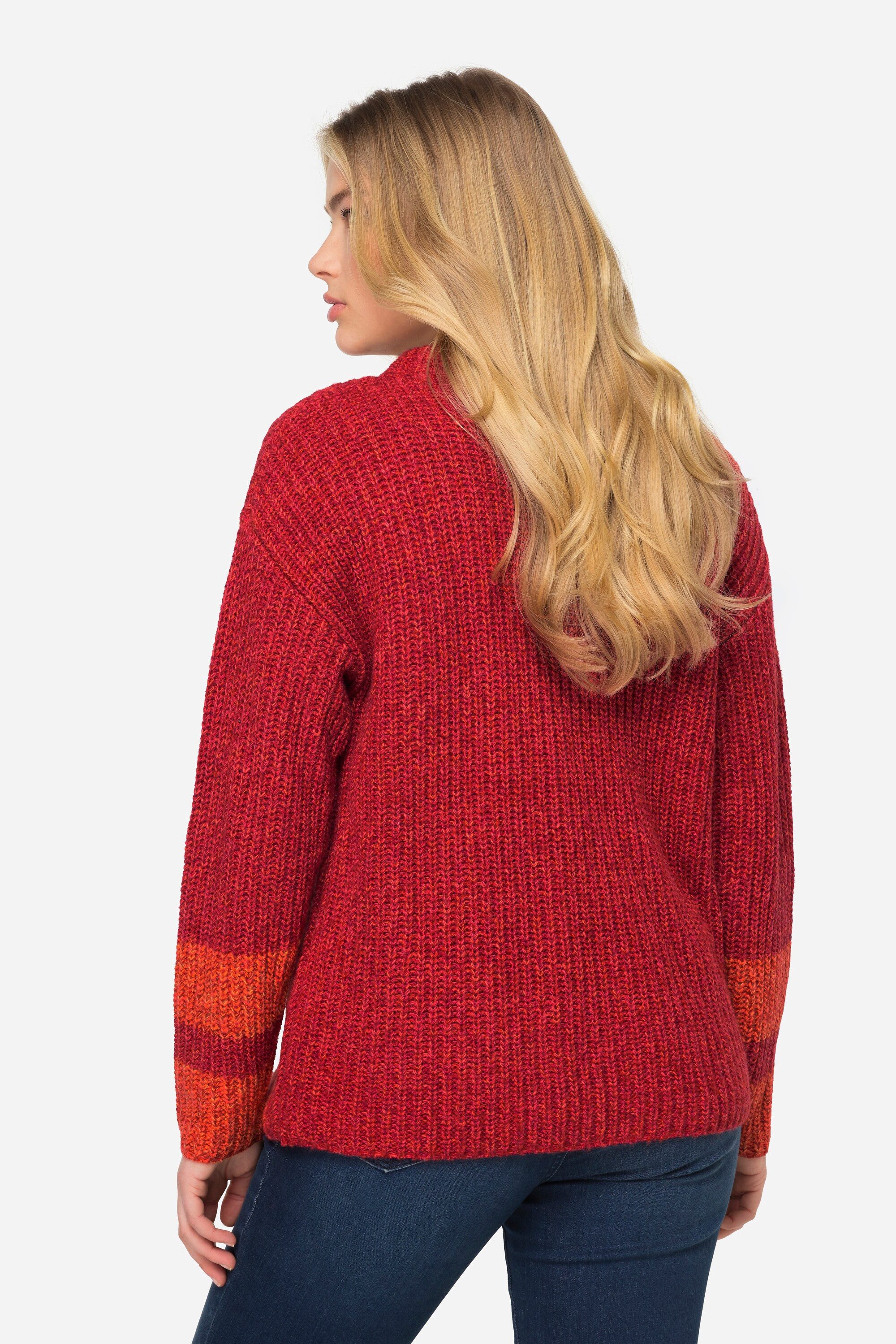 Laurasøn Troyer Jacquard Pullover Langarm Rundhals