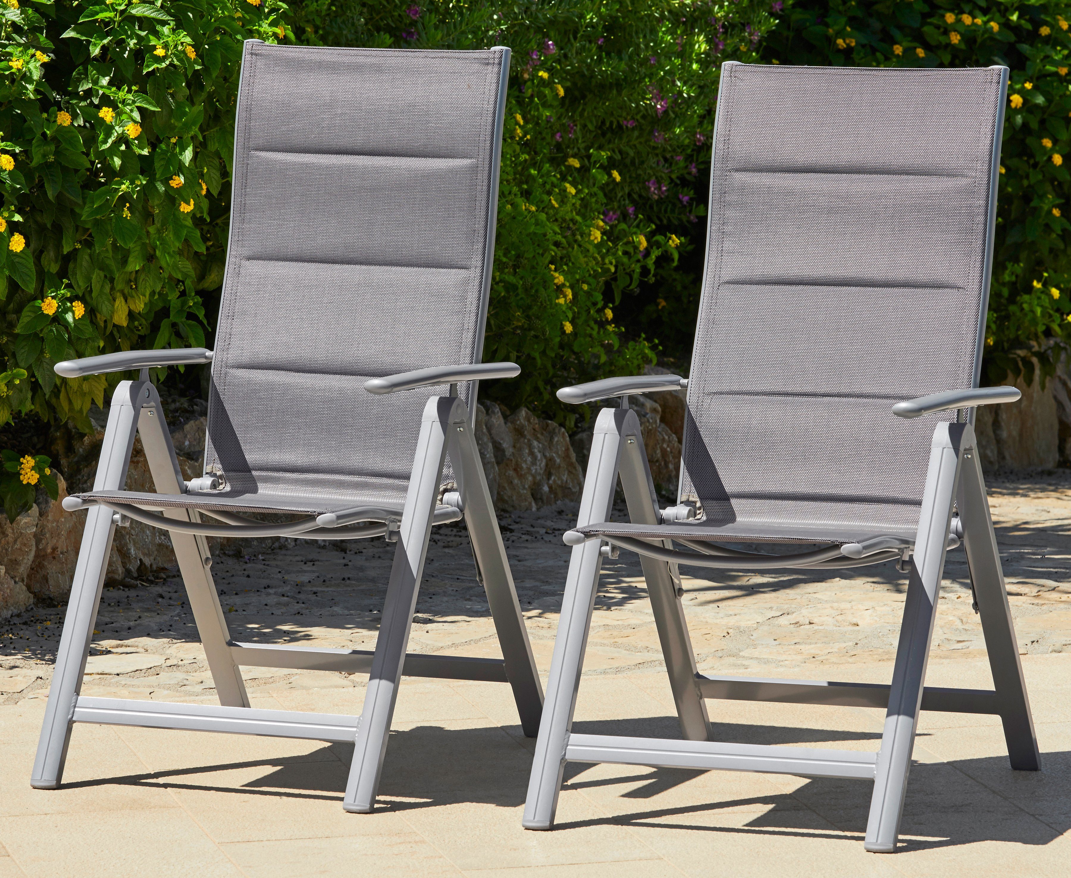 MERXX Gartenstuhl Taviano, TOPSELLER! (Set, 2 St), 2er Set, Alu/Textil, ver günstig online kaufen