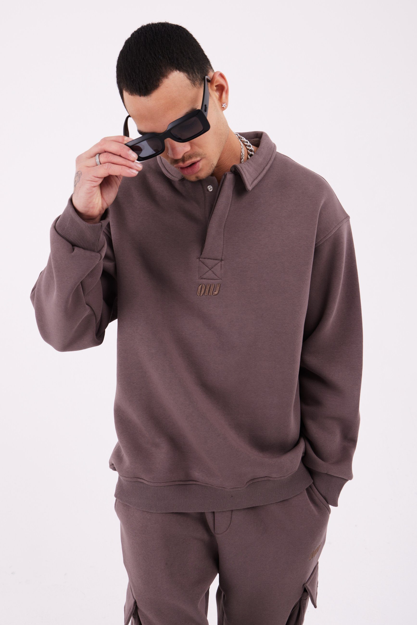 Sweatshirt Herren Pullover Shirt Oversize Fit Sweatshirt